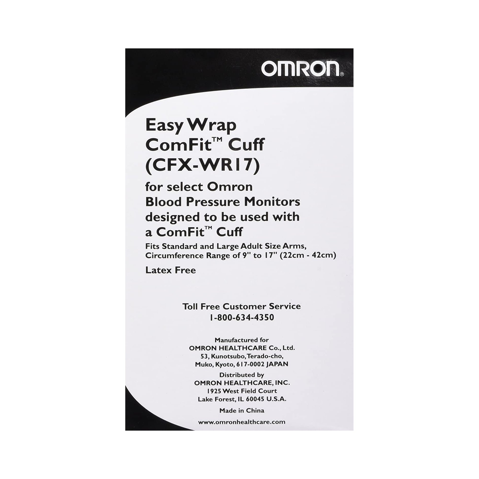 Emerson Healthcare - CFX-WR17 Omron® Easy-Wrap ComFit Cuff