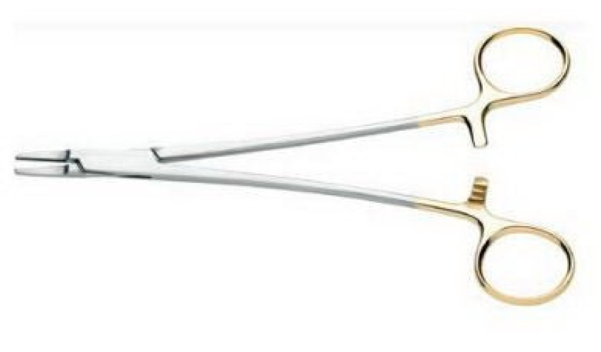 BR Surgical - BR24-22413-L Needle Holder Ryder 5 Inch Length Serrated Left Handed Handle