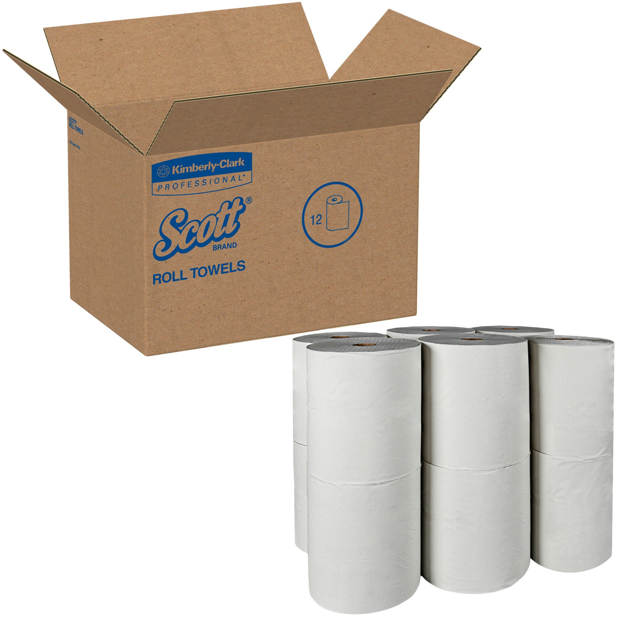 Kimberly Clark - 01052 Paper Towel Scott® Hardwound Roll 8 Inch X 800 Foot
