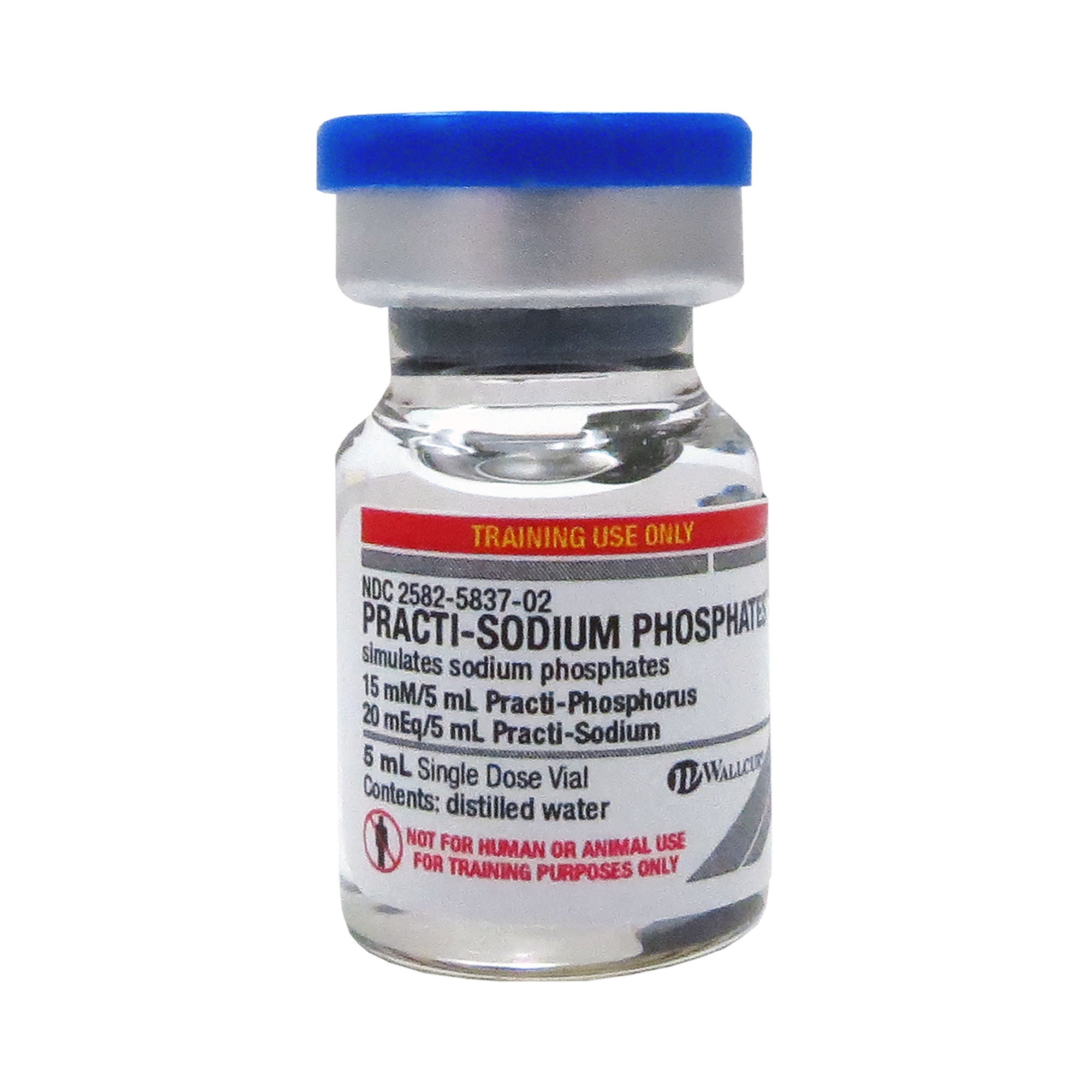 Wallcur - 444SP Clinical Training Medication Practi-Sodium Phosphates™ Liquid Vial 5 mL