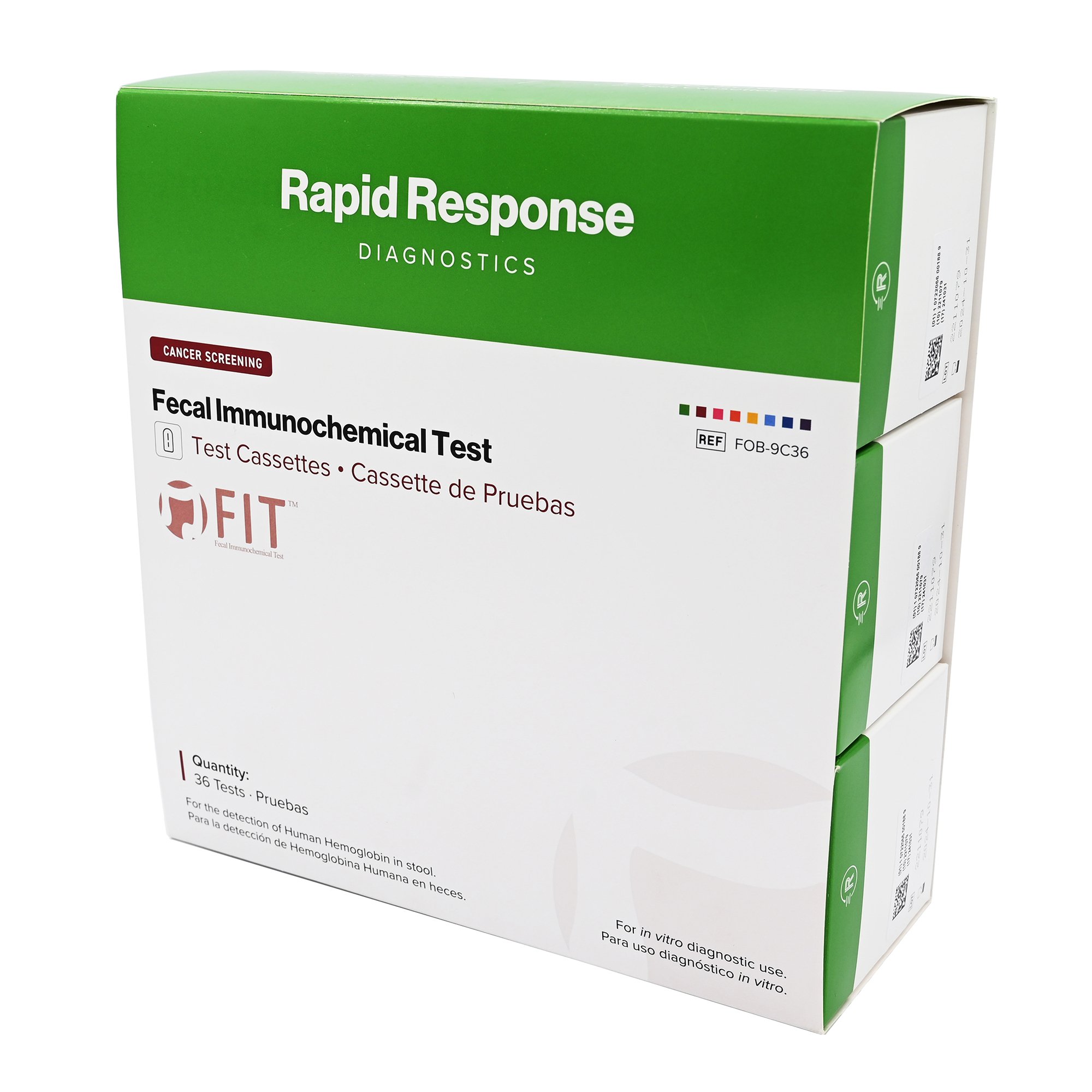 BTNX FOB-9C36 - Rapid Response™ Fecal Occult Blood Colorectal Cancer Screening Test Kit - 36/Box