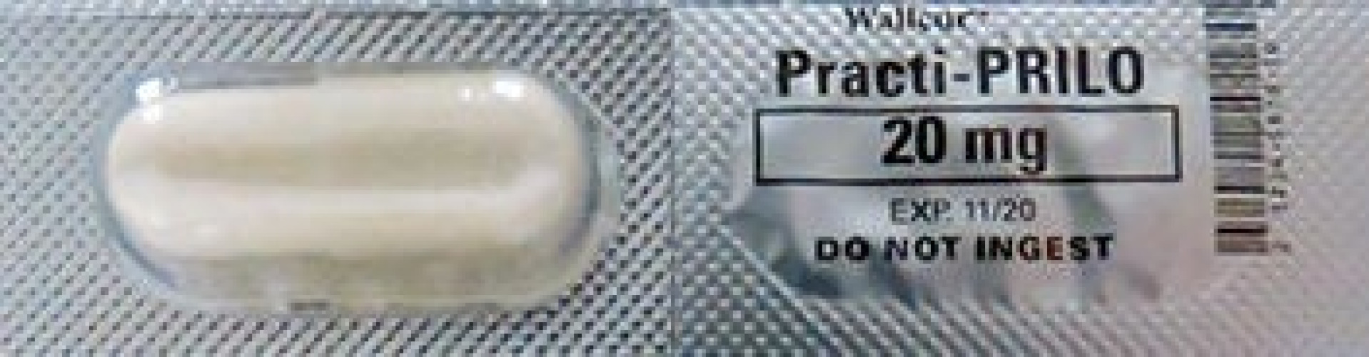 Wallcur - 616PL Clinical Training Medication Practi-Omeprazole™ Oral Med Capsule Blister Pack 20 mg per Dose