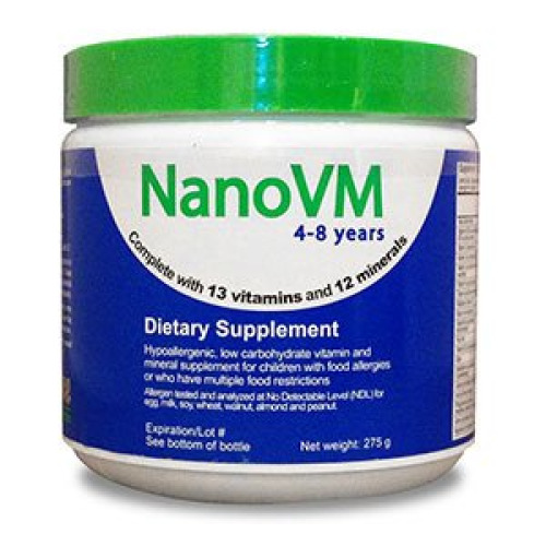 Solace Nutrition 1148 - NanoVM® Dietary Supplement for 4 – 8 Years, 275-gram Jar - 1/Bottle