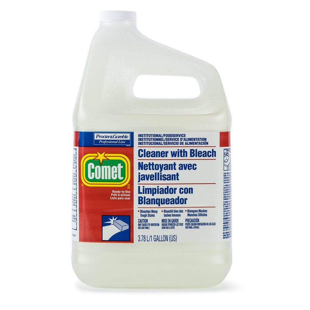 Essendant Co-United Stationers - PGC24651CT Surface Disinfectant Cleaner Comet® with Bleach Manual Pour Liquid 1 gal. Jug Bleach Scent NonSterile