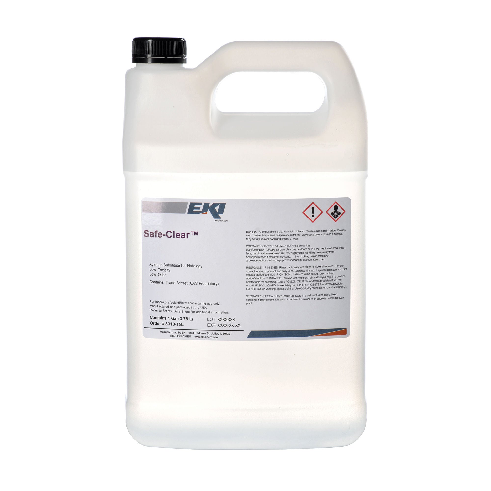 EK Industries Inc - 3310-1GL Histology Reagent Safe-Clear™ Xylene Substitute Proprietary Mix 1 gal.