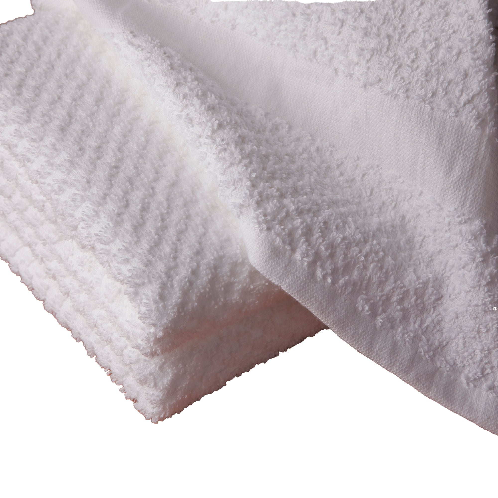 The Pillow Factory Division - 52528-524 Washcloth Checkmate 13 X 13 Inch White Reusable