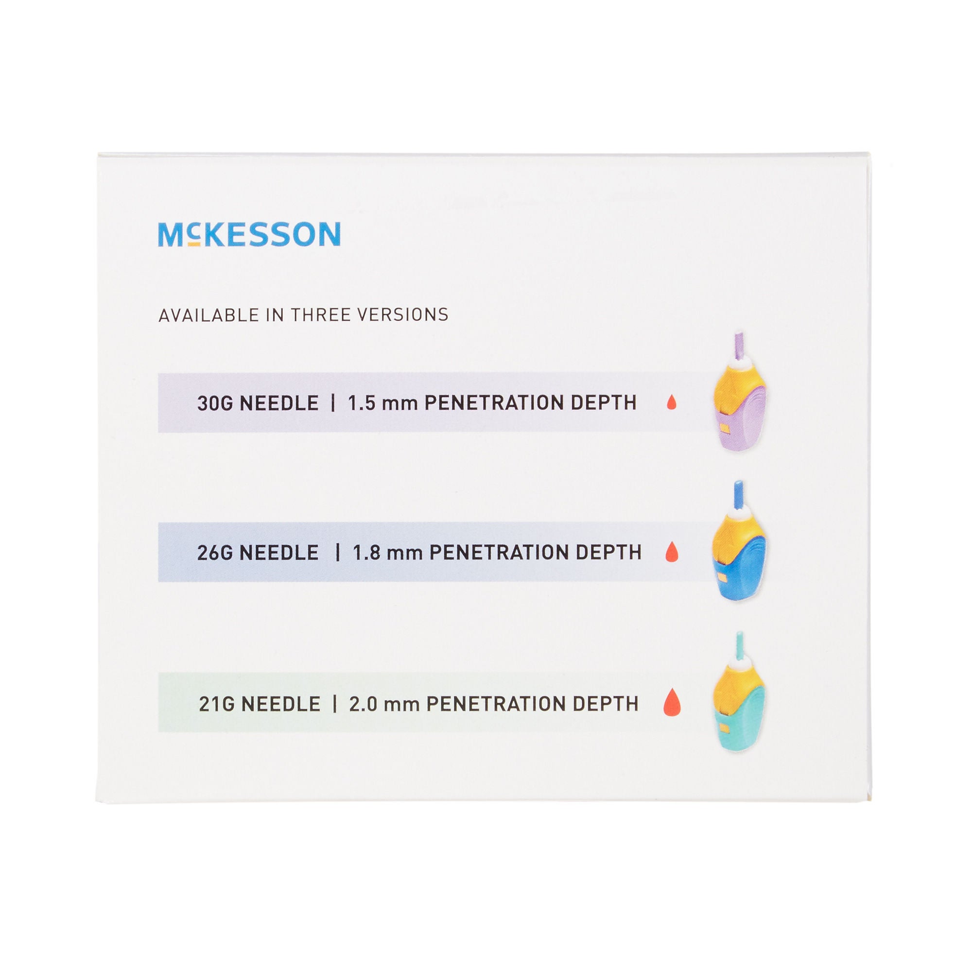 McKesson Brand - 16-PASL26G Safety Lancet McKesson 26 Gauge Retractable Pressure Activated Finger