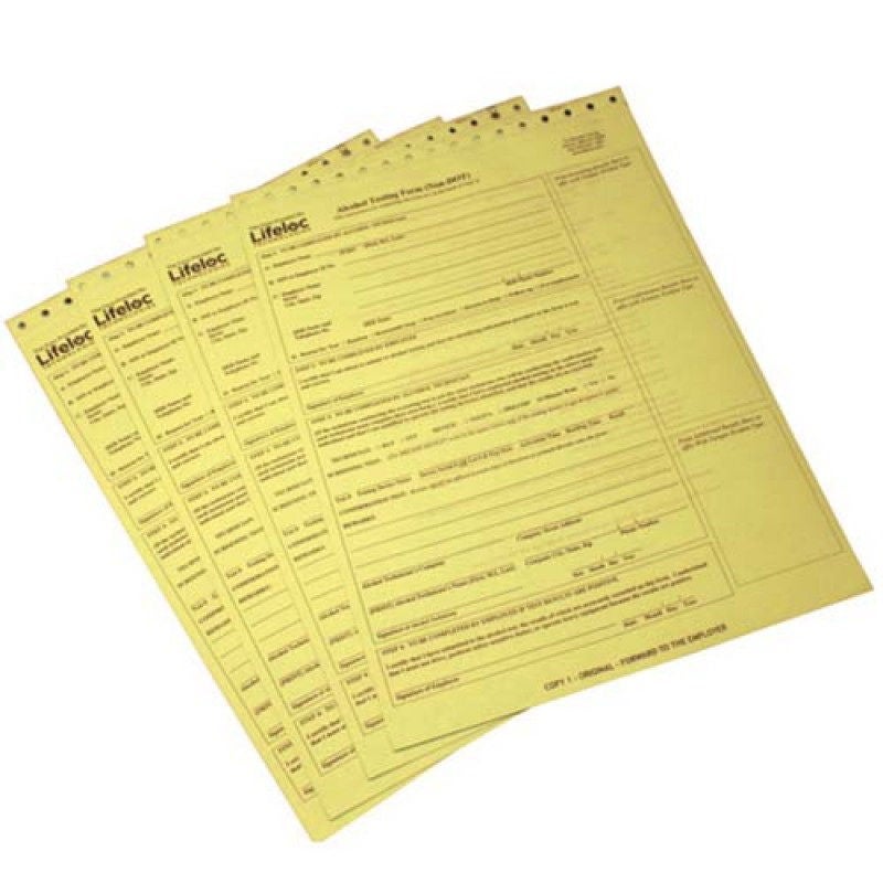 Lifeloc Technologies - 14008 Non-Dot Form Three Part Form