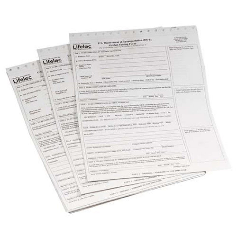 Lifeloc Technologies - 14010 Dot Form Three Part Form