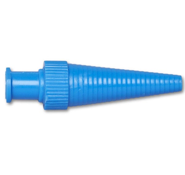 Medline - DYND2219 Catheter Syringe Adapter Medline® Sterile, Blue, Plastic