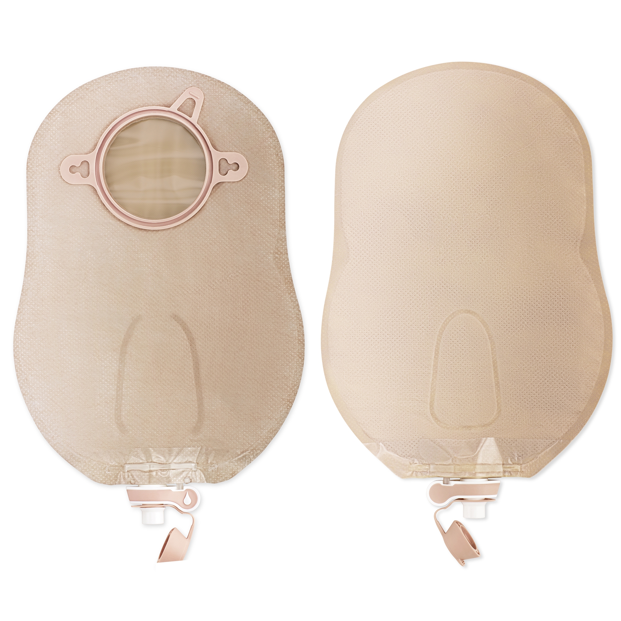 Hollister - 18913 New Image™ Two-Piece Beige Urostomy Pouch