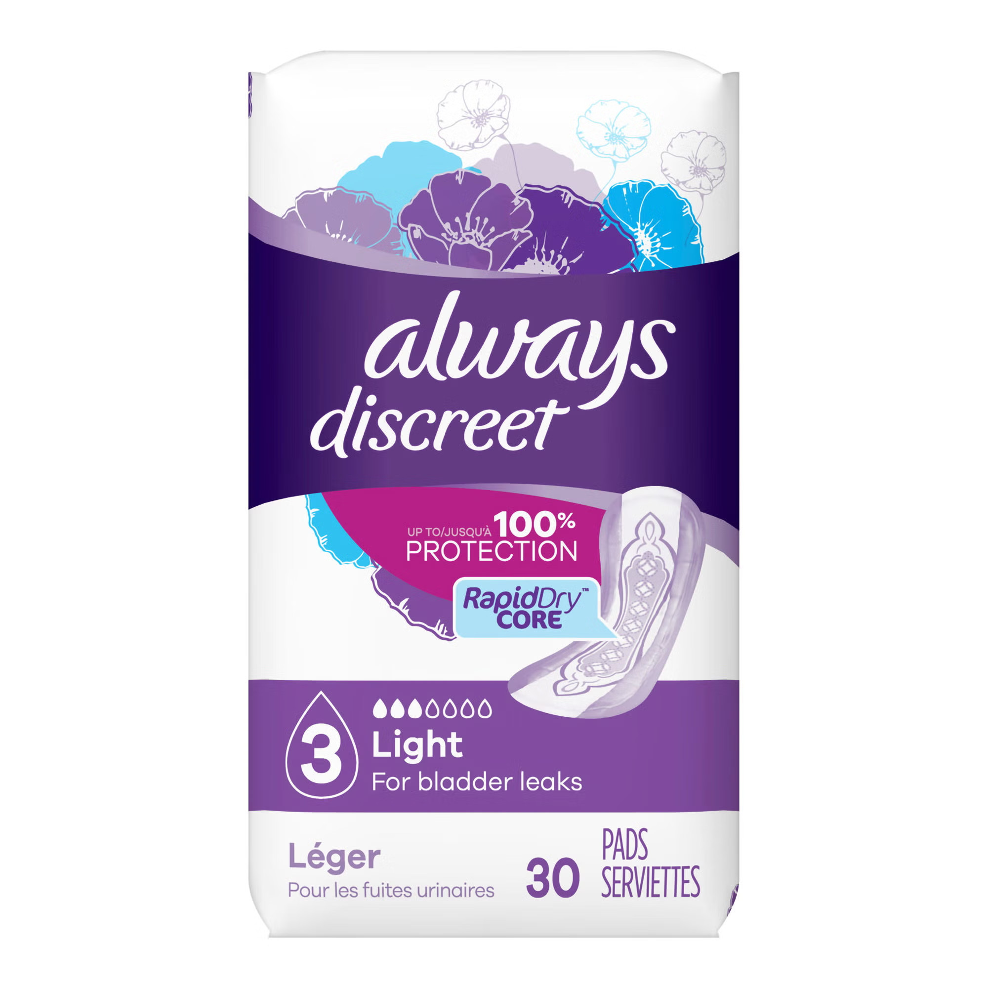Procter & Gamble - 03700088658 Always® Discreet Bladder Control Pad