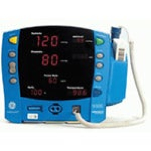 Soma Technology - VSM-0064G Refurbished Vital Signs Monitor Carescape® V100 Monitoring NIBP, SpO2, Temperature Battery Operated