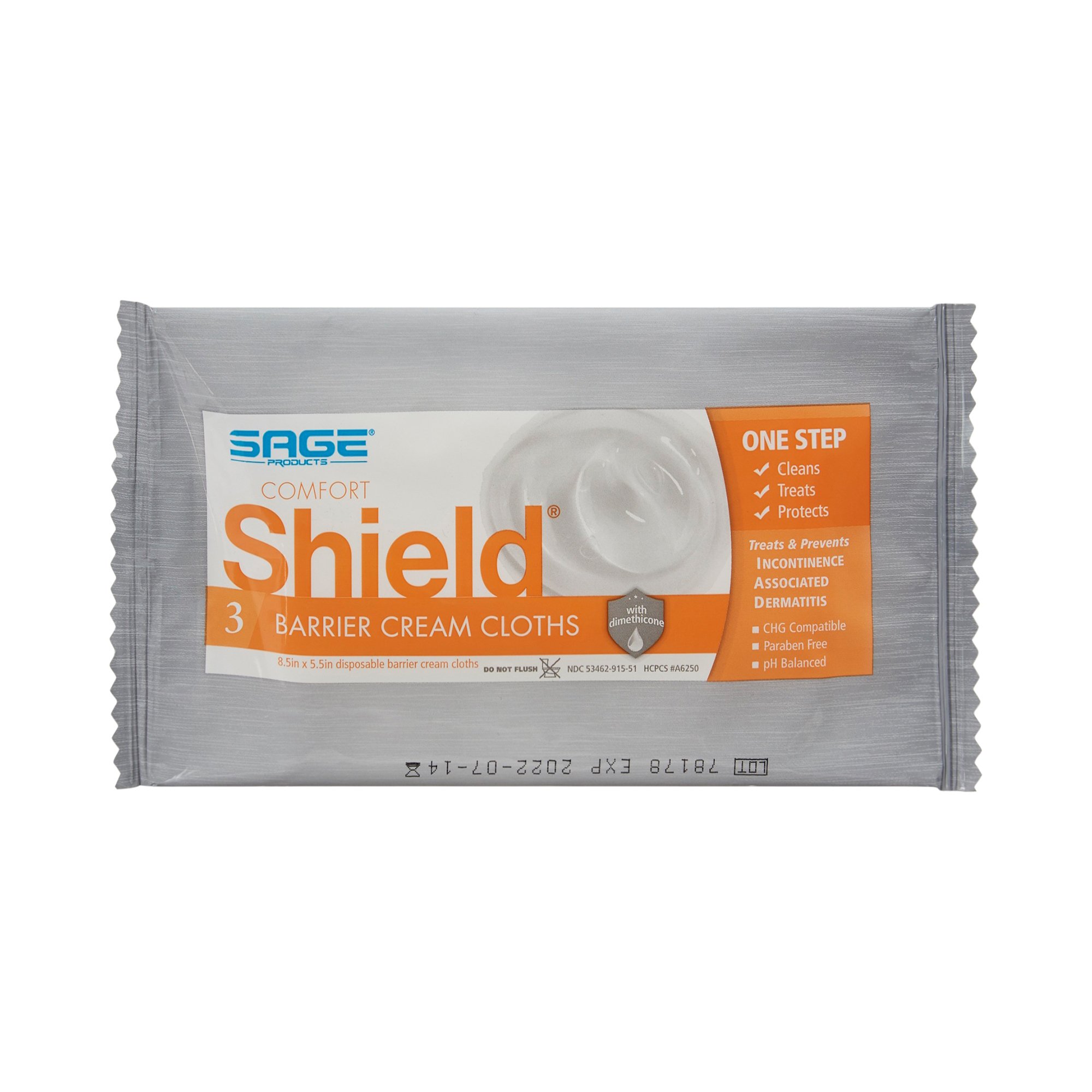 Sage Products - 7502 Comfort Shield® Incontinent Care Wipe