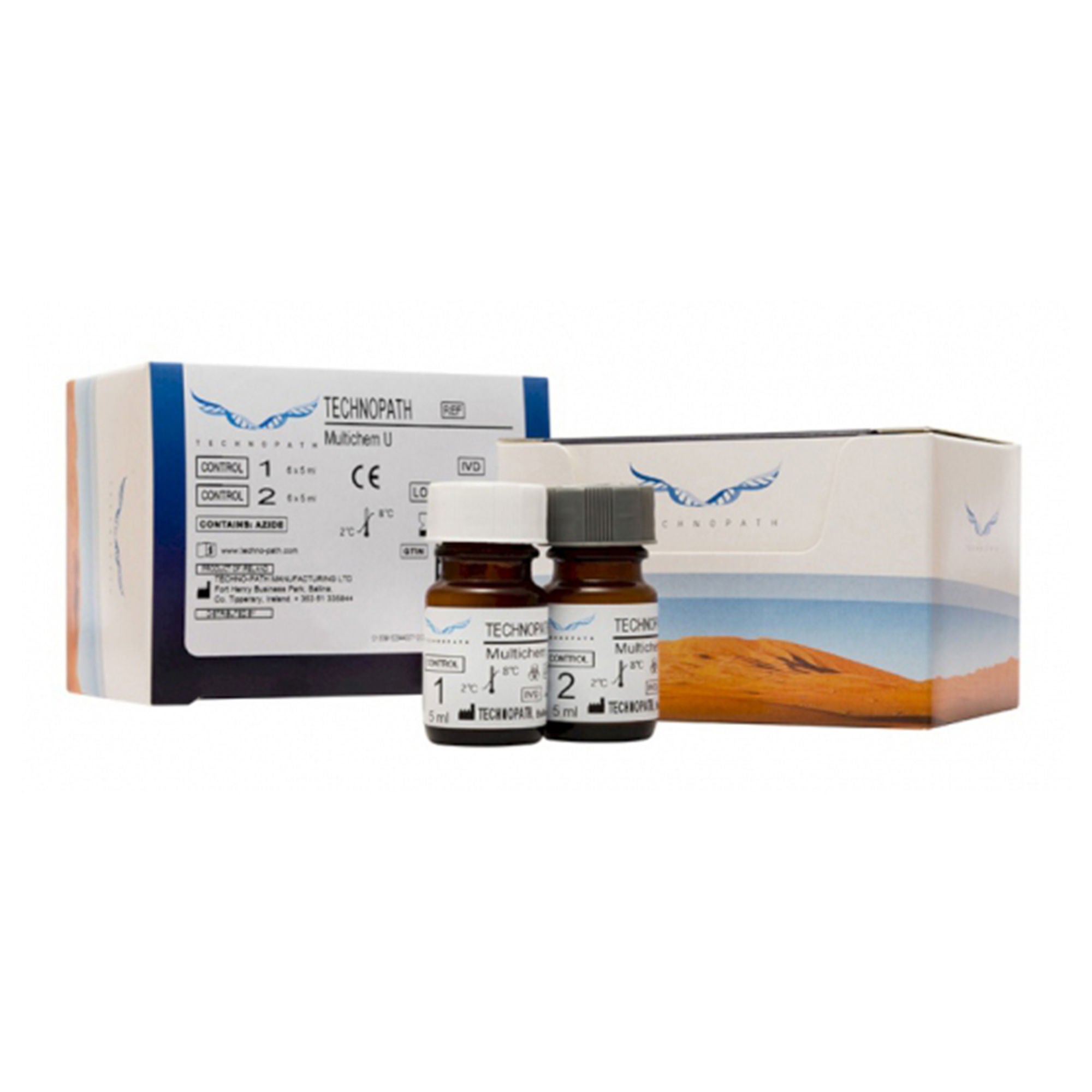 Abbott - 05P8010 Urine Chemistry Control Set Multichem® U Multiple Analytes 2 Levels 2 X 6 X 5 mL