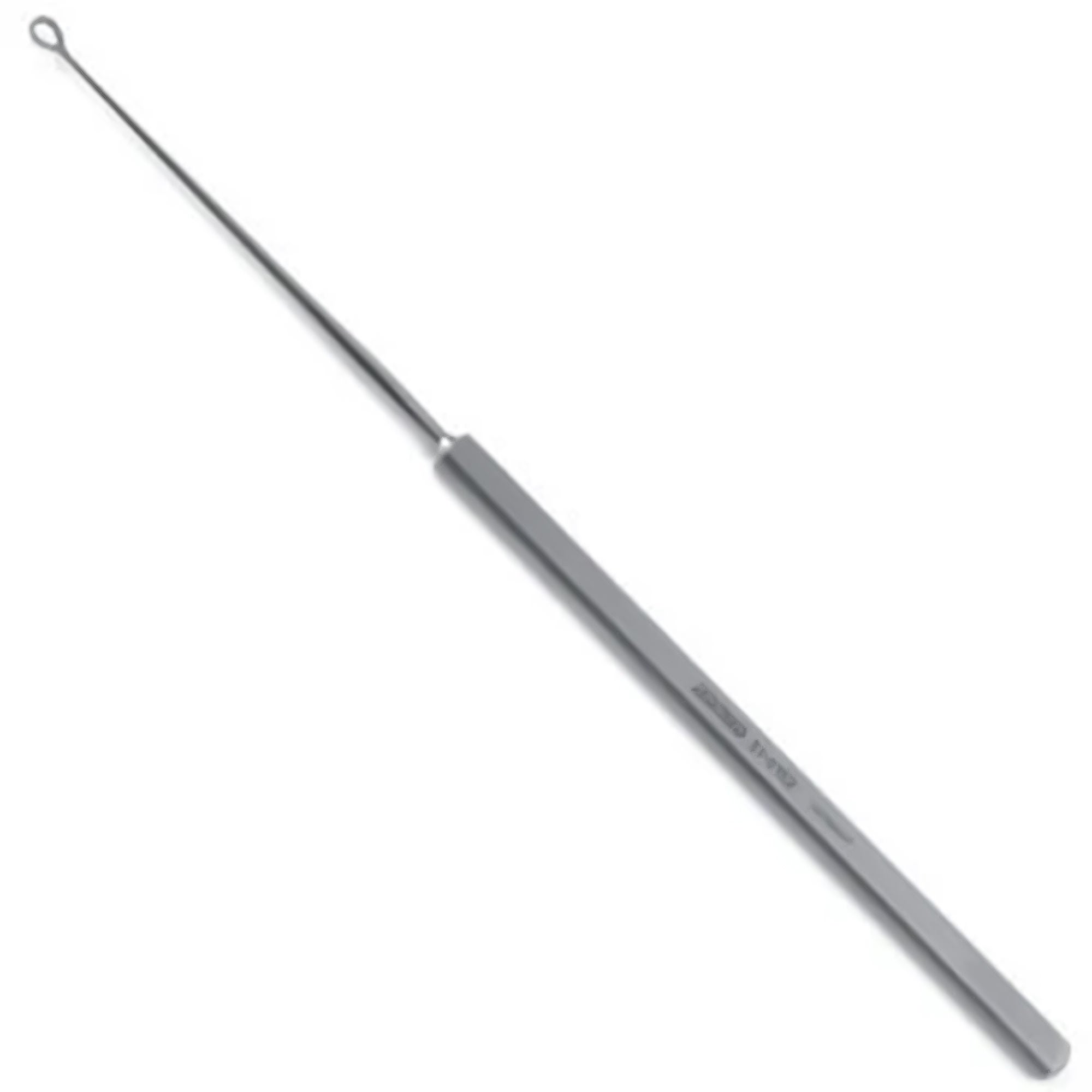 Jedmed Instrument Company - 31-0151 Ear Curette JedMed Shapleigh 6-2/5 Inch Length Flat Handle Size 1 Tip Very Delicate Serrated Loop Tip