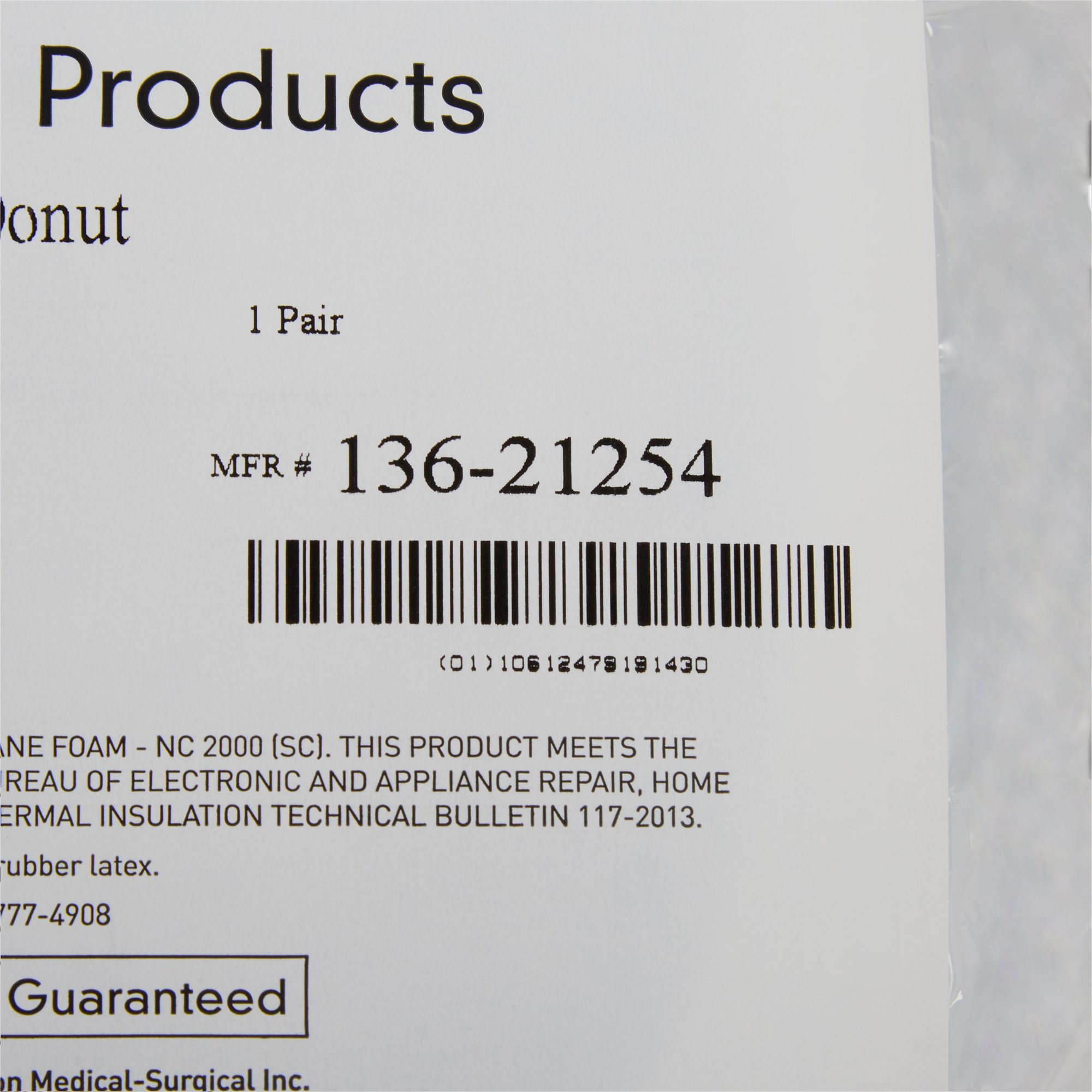 McKesson Brand 136-21254 - McKesson Doughnut Cushion - 1/Each, 32/Case