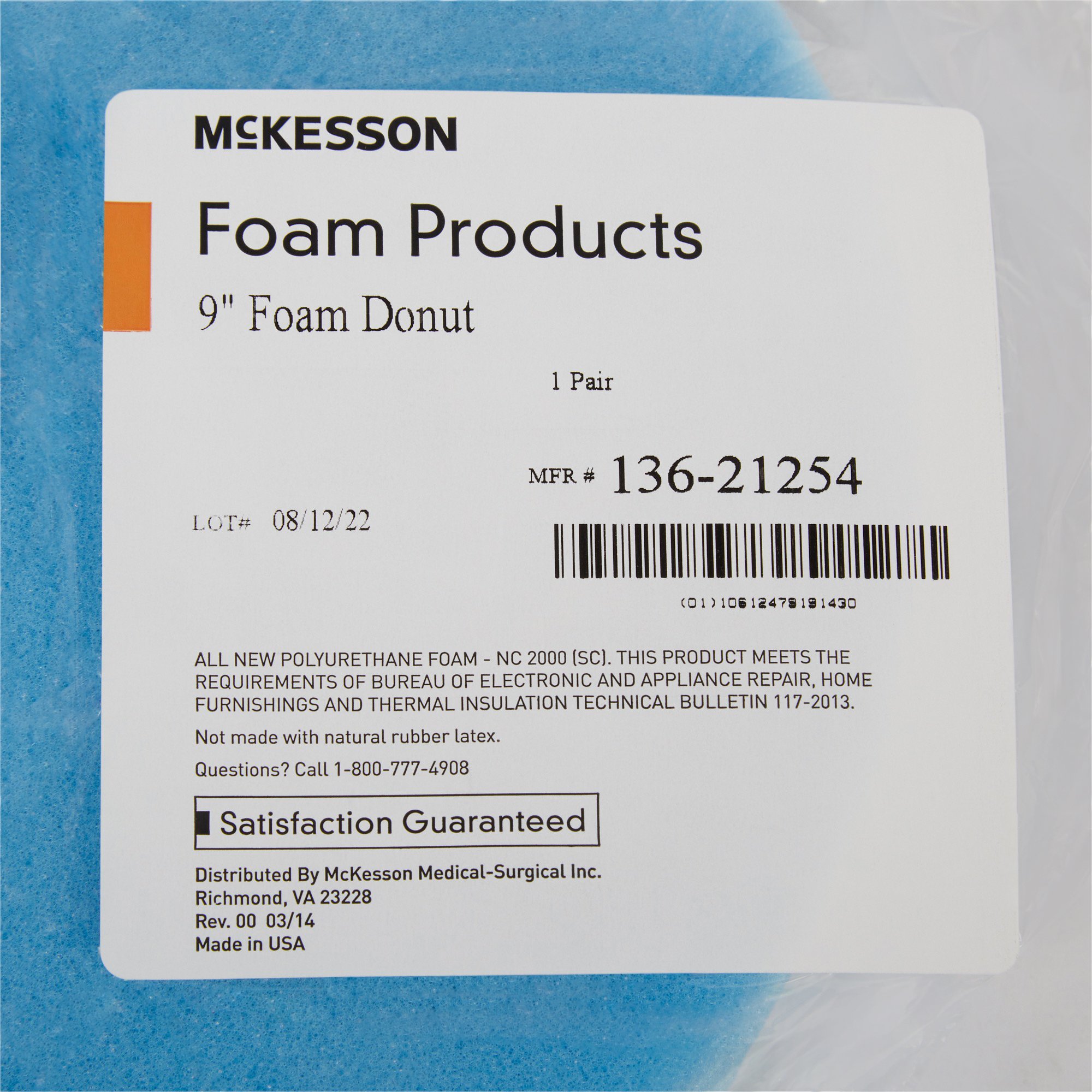 McKesson Brand - 136-21254 McKesson Doughnut Cushion