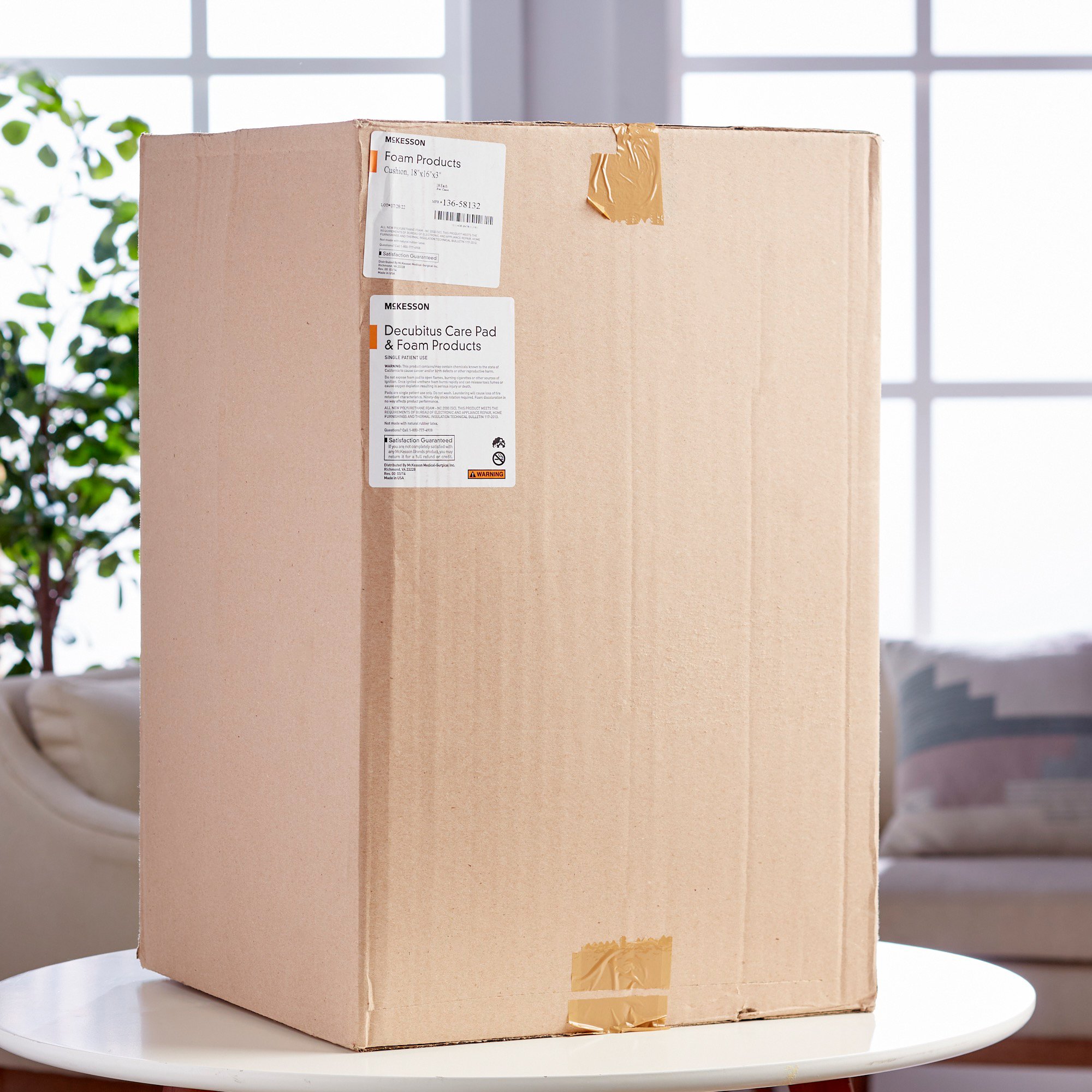 McKesson Brand 136-58132 - McKesson Seat Cushion, 18 W X 16 D X 3 H Inch - 1/Each, 18/Case