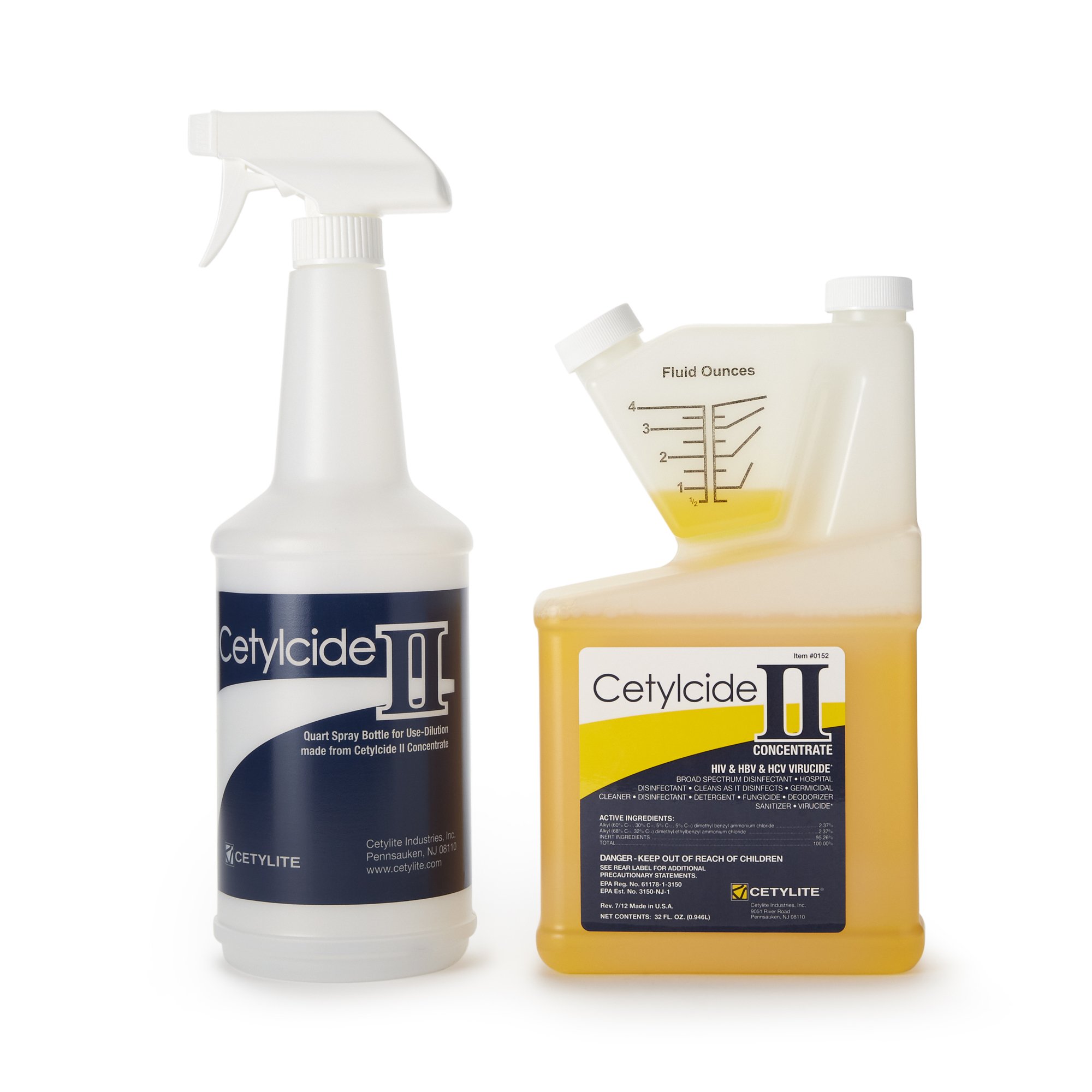 Cetylite 0152 - Cetylcide-II® Surface Disinfectant Concentrate, 32 oz. - 1/Each, 6/Case