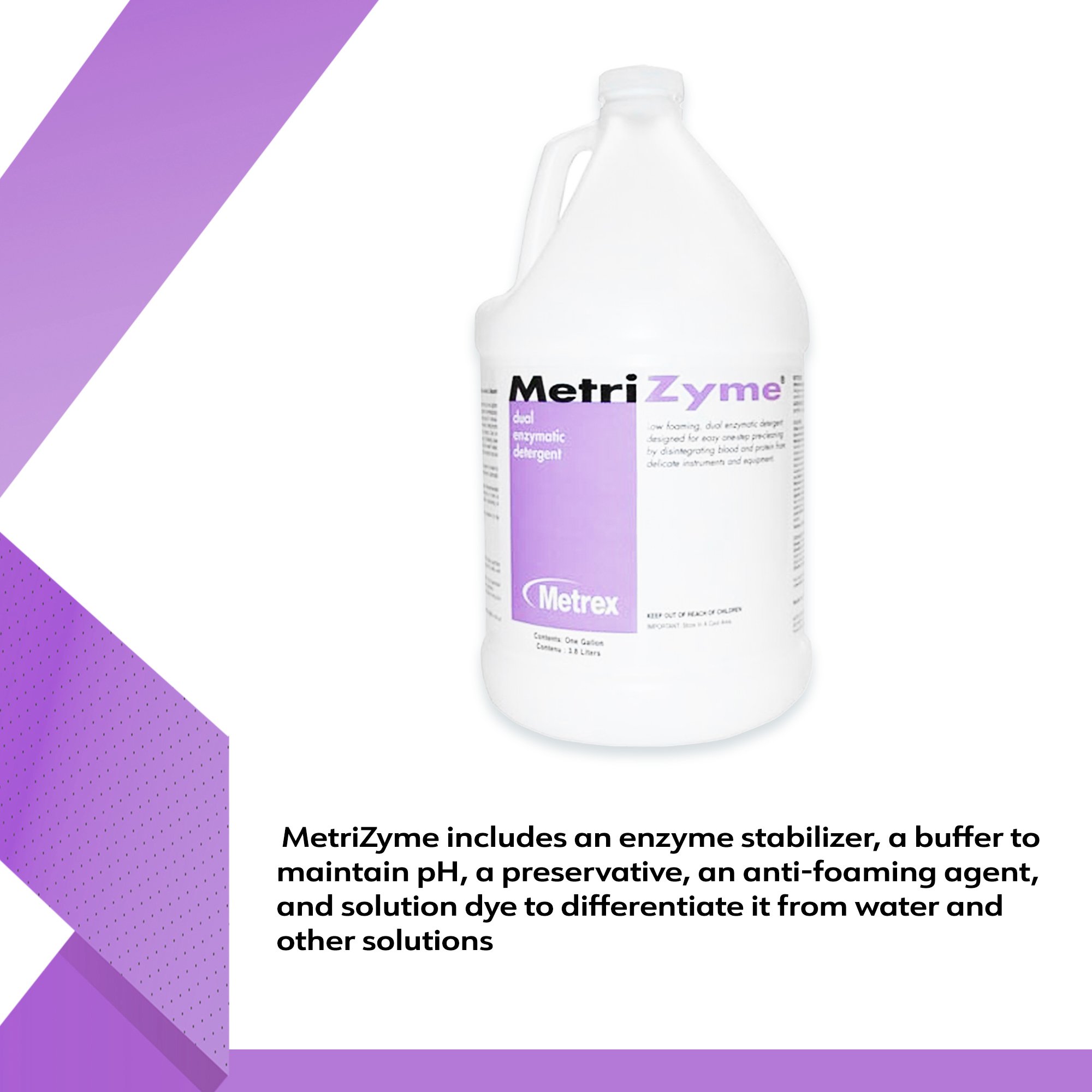 Metrex Research - 10-4000 MetriZyme® Dual Enzymatic Instrument Detergent