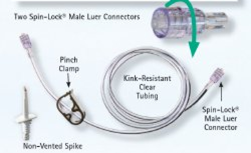 B. Braun Interventional 470190 - ACCEL™ SPIN-LOCK® Connection Set - 50/Case