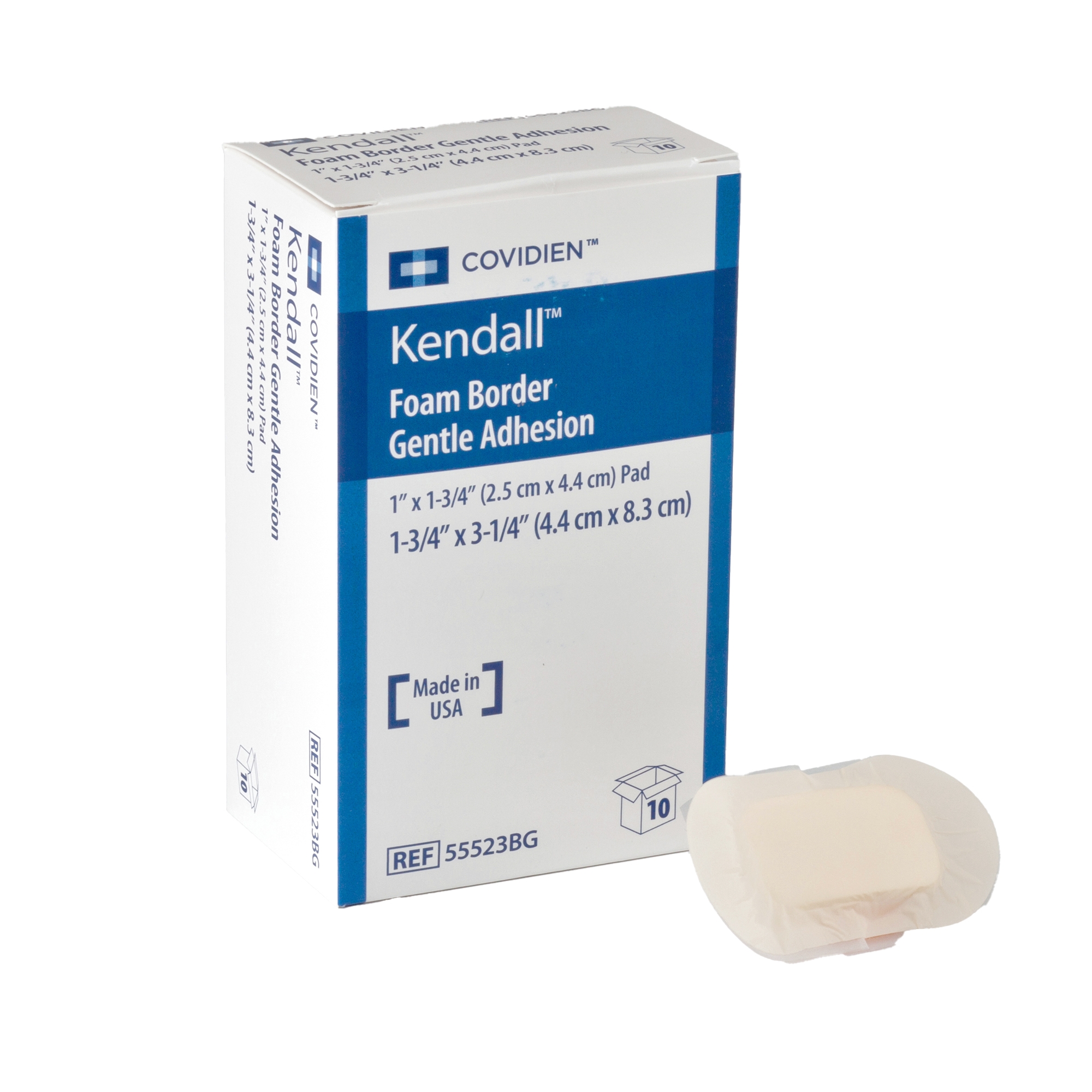 Cardinal - 55523BG Kendall™ Gentle Bordered Foam Dressing with Silicone Adhesive