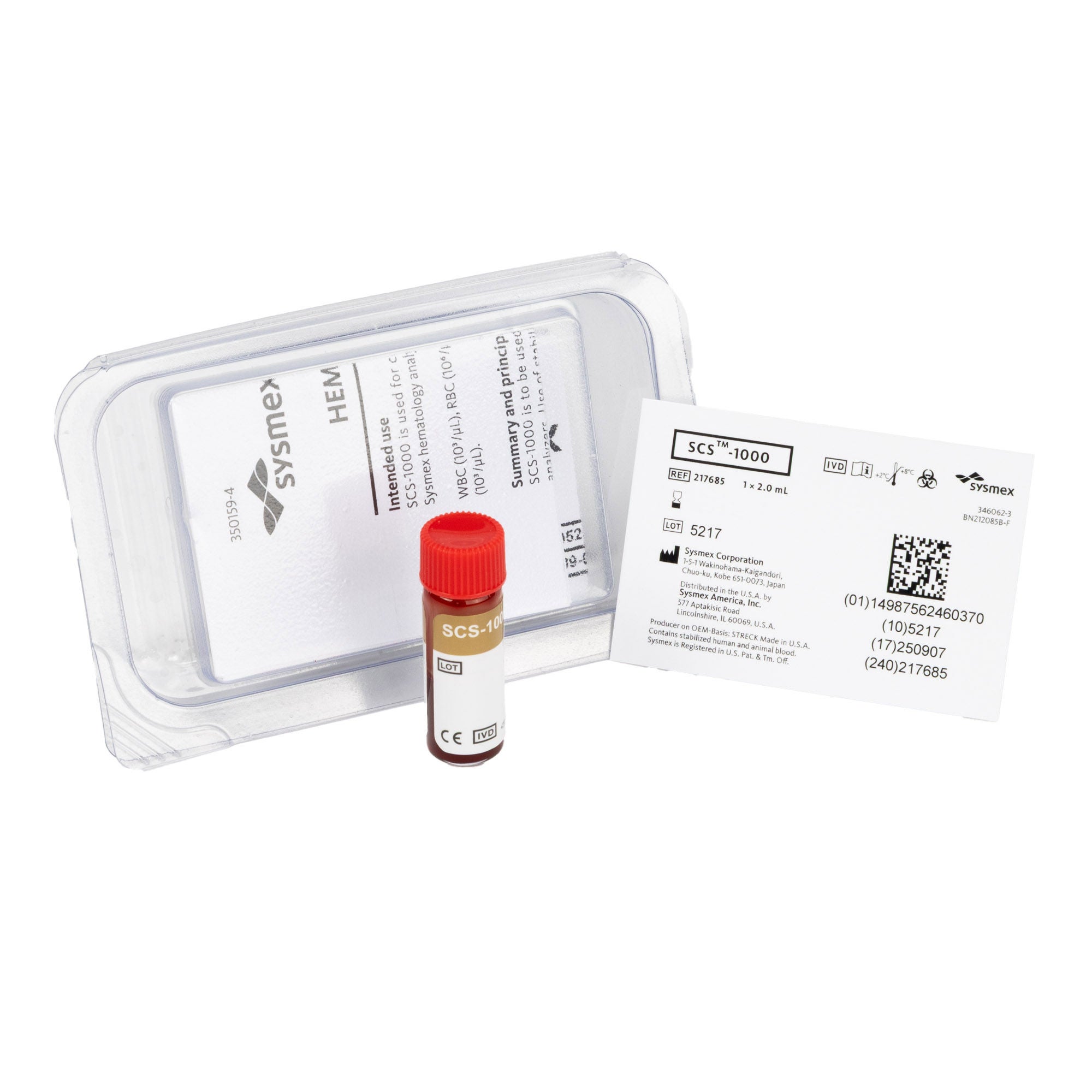 Sysmex America - 217685 Control Sysmex® Hematology 1 X 2 mL