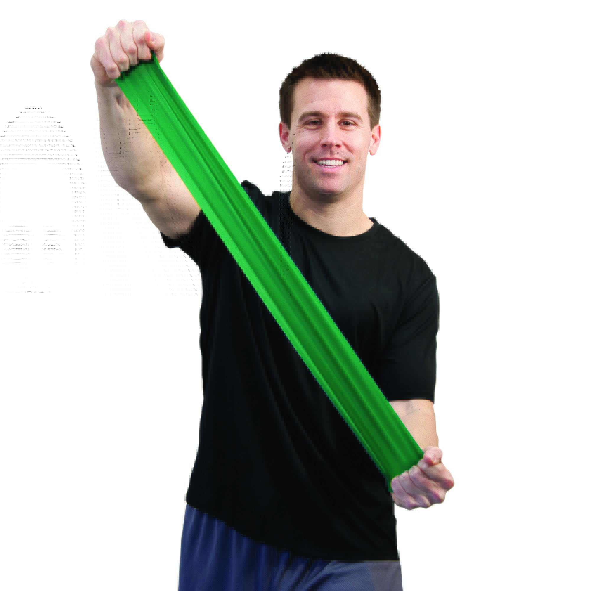 Fabrication Enterprises 10-6323 - Sup-R Band® Exercise Resistance Band, Green, 5 Inch x 50 Yard, Medium Resistance - 1/Each