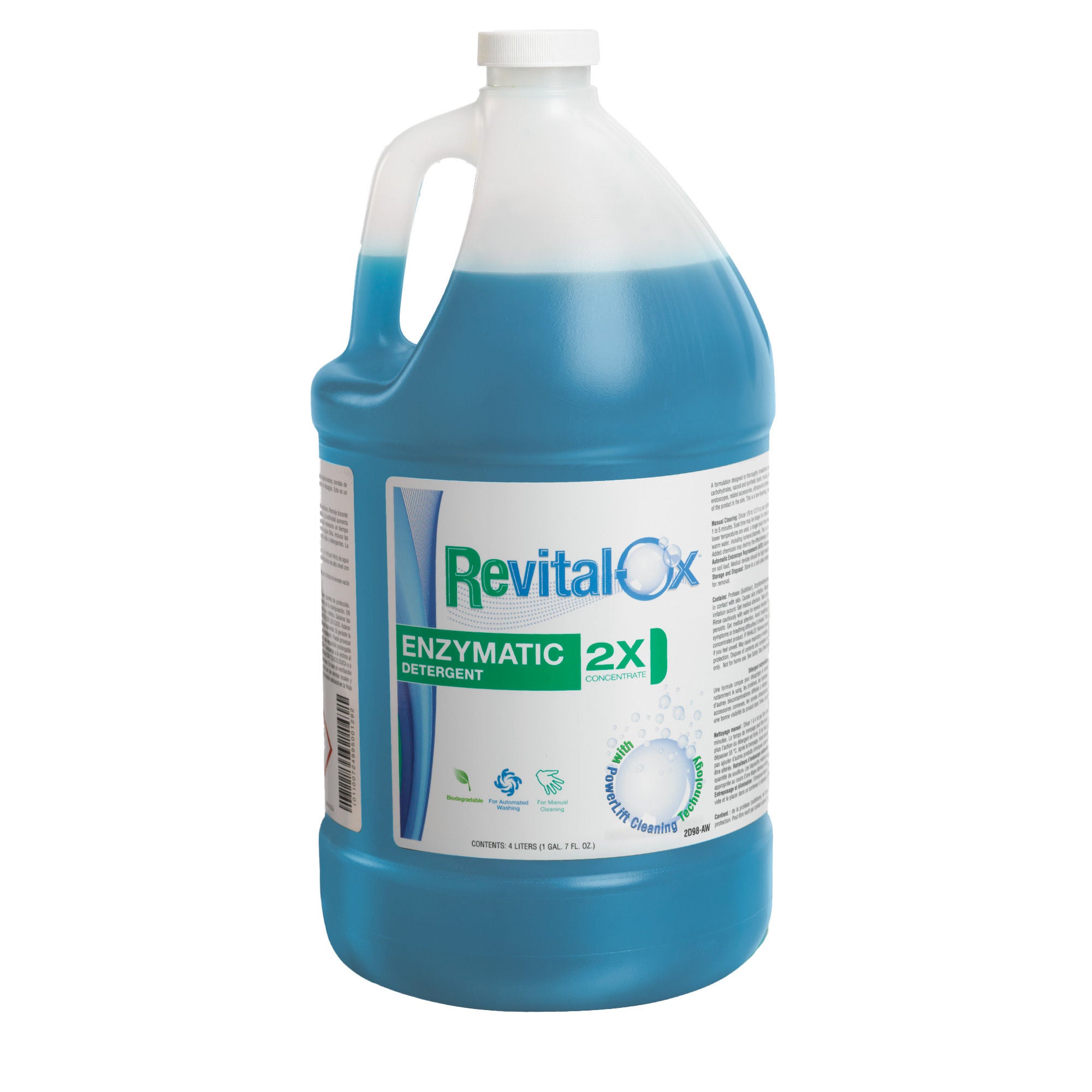 Steris - 2D98AW Enzymatic Instrument Detergent Revital-Ox™ Liquid Concentrate 4 Liter Container Floral Scent