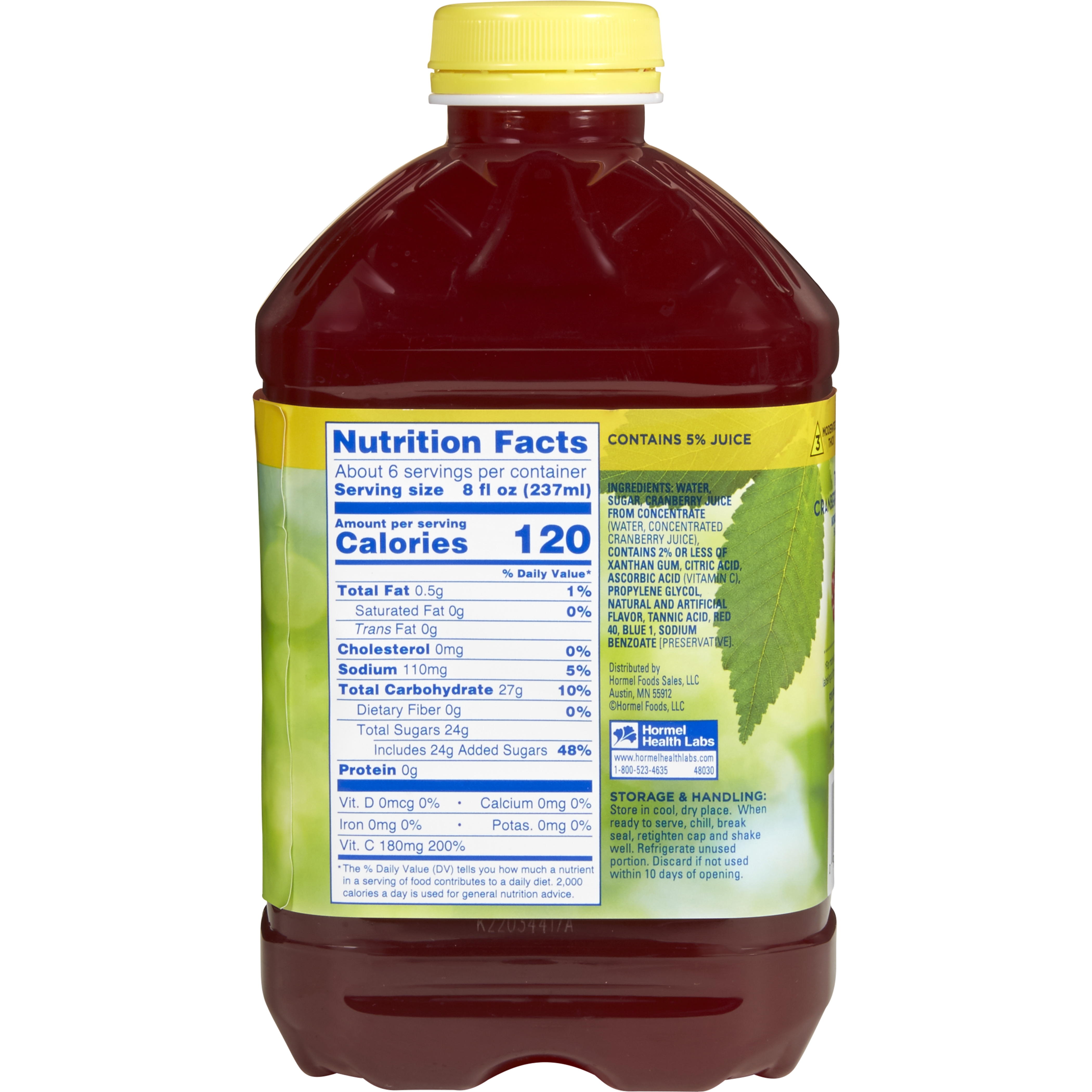 Lyons Magnus LLC 48030 - Thick & Easy® Clear Honey Consistency Cranberry Thickened Beverage - 1/Each, 6/Case