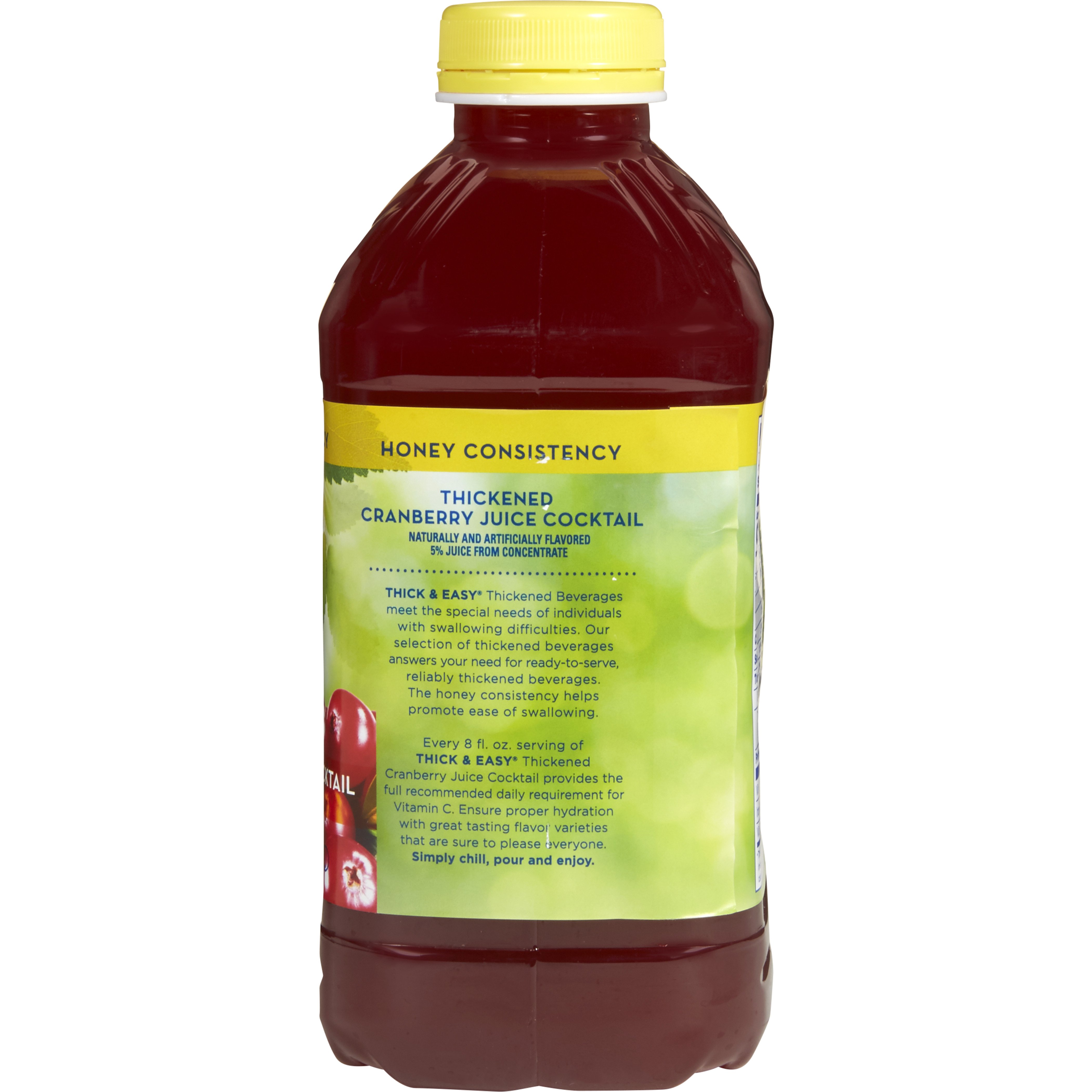 Lyons Magnus LLC 48030 - Thick & Easy® Clear Honey Consistency Cranberry Thickened Beverage - 1/Each, 6/Case