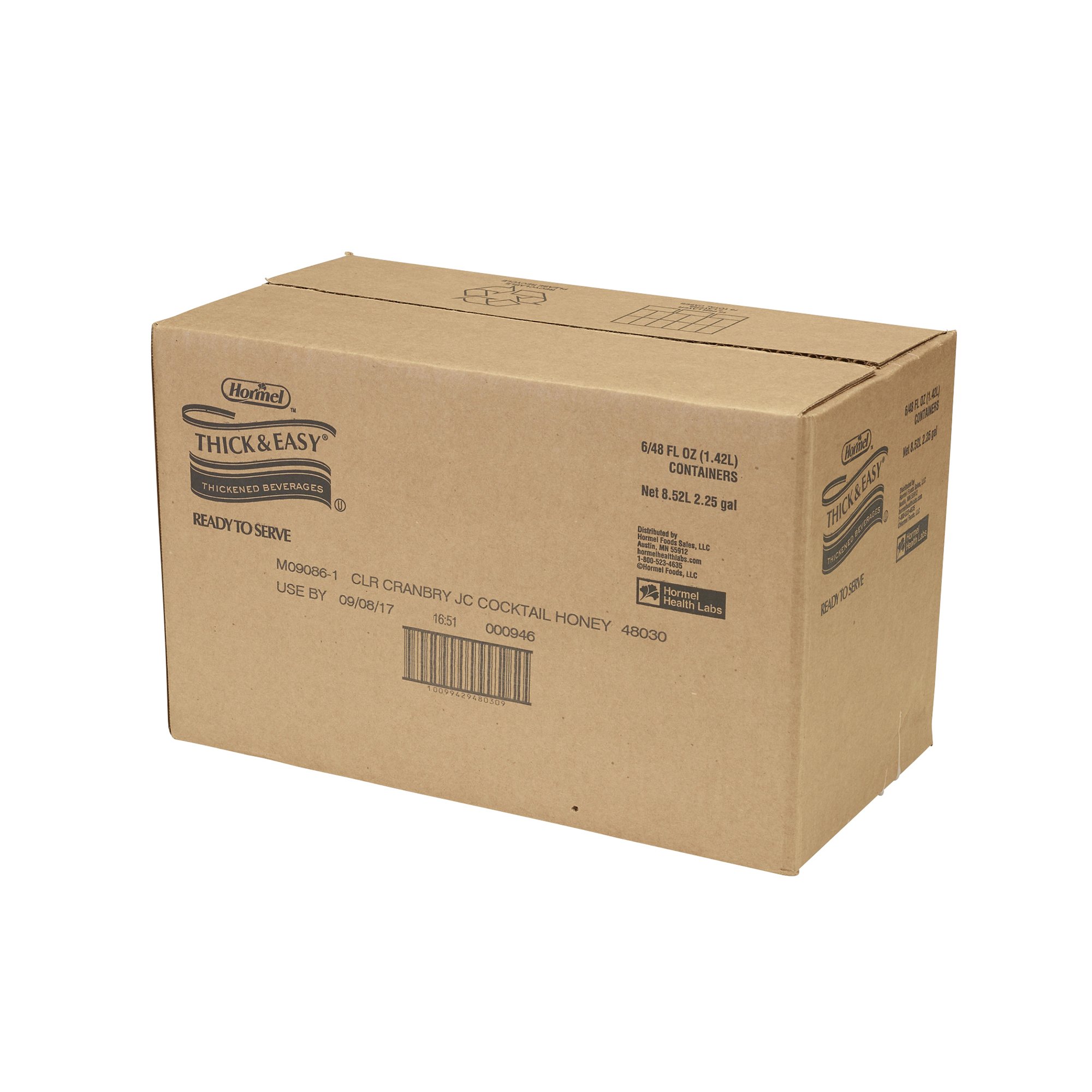 Lyons Magnus LLC 48030 - Thick & Easy® Clear Honey Consistency Cranberry Thickened Beverage - 1/Each, 6/Case