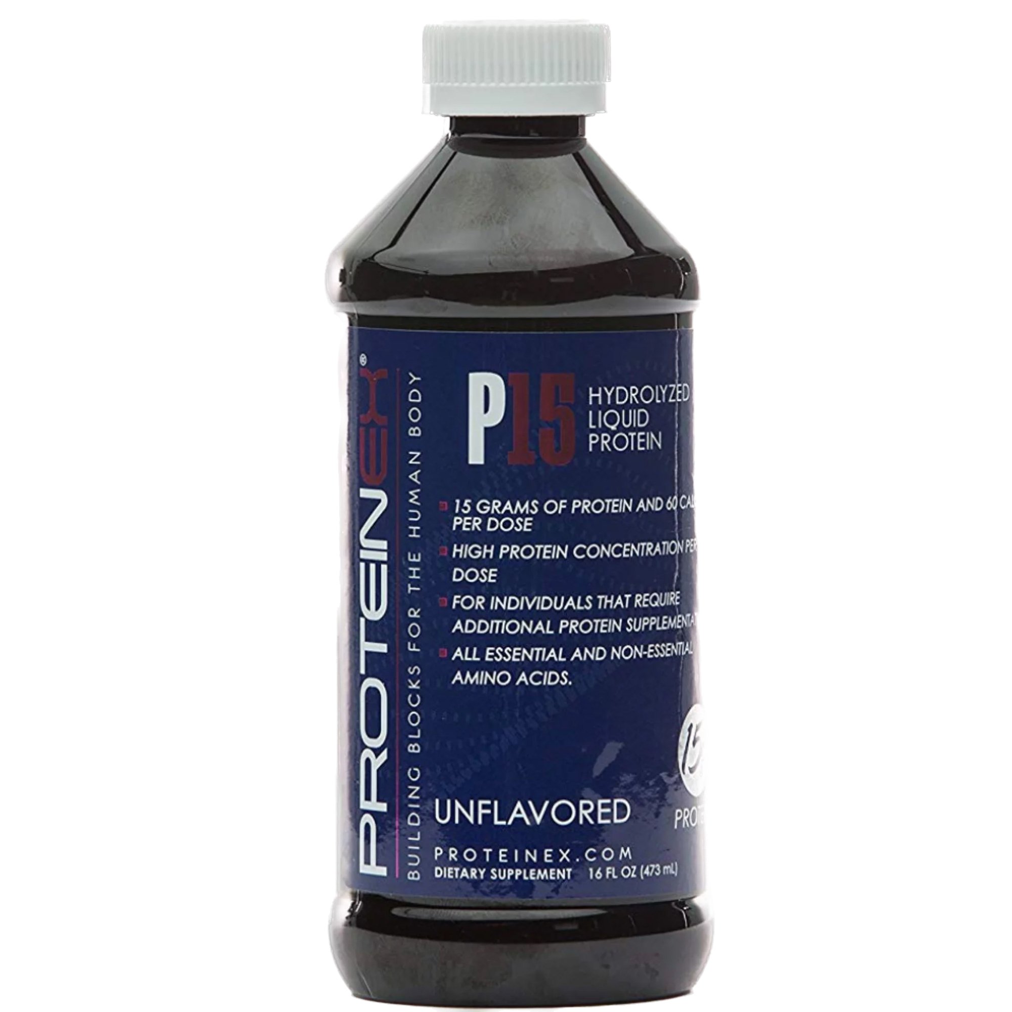 Lloren Pharmaceuticals 54859051516 - Proteinex® P15 Hydrolyzed Liquid Protein, 16-ounce Bottle - 1/Each, 12/Case