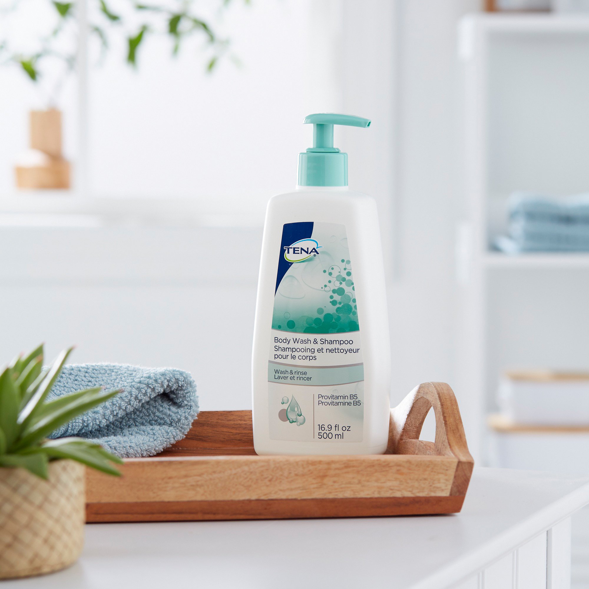 Essity HMS North America Inc 64363 - Tena® Scented Shampoo and Body Wash, 16.9 oz. Pump Bottle - 1/Each, 10/Case