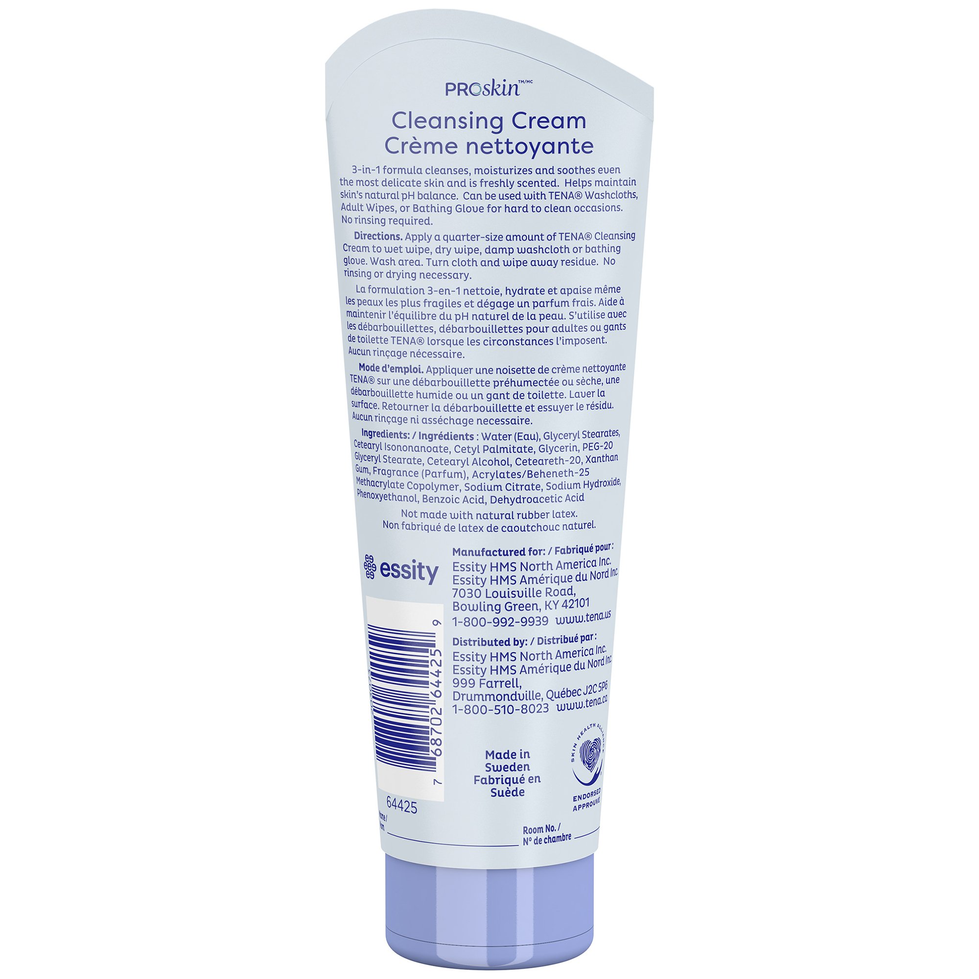 Essity HMS North America Inc - 64425 Tena® Body Wash Cleansing Cream