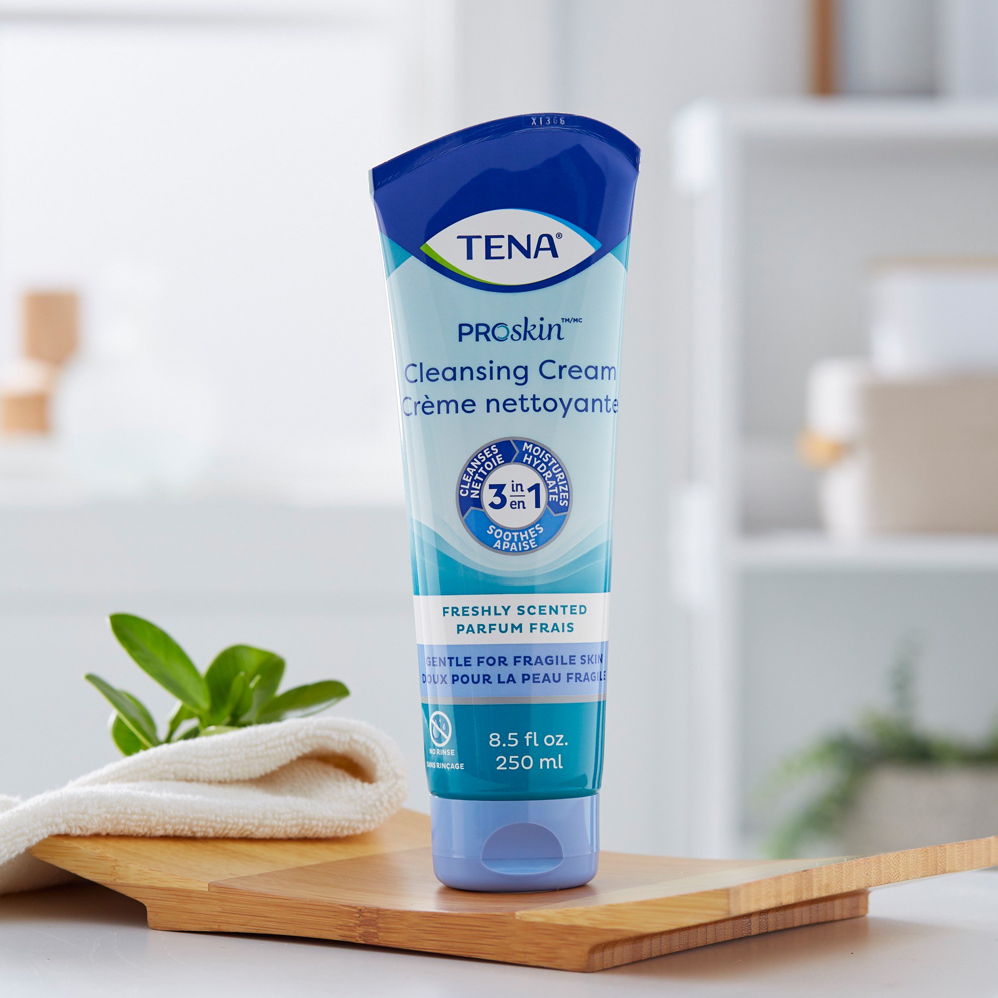 Essity HMS North America Inc 64425 - Tena® Body Wash Cleansing Cream, Alcohol-Free, White, 3-in-1 Formula, 8.5 ounces - 1/Each, 10/Case