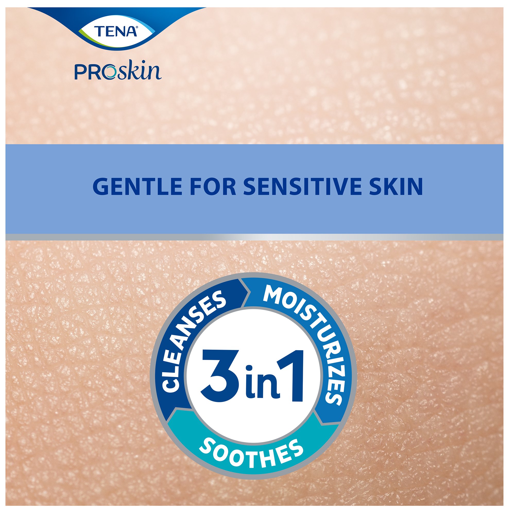 Essity HMS North America Inc 64425 - Tena® Body Wash Cleansing Cream, Alcohol-Free, White, 3-in-1 Formula, 8.5 ounces - 1/Each, 10/Case