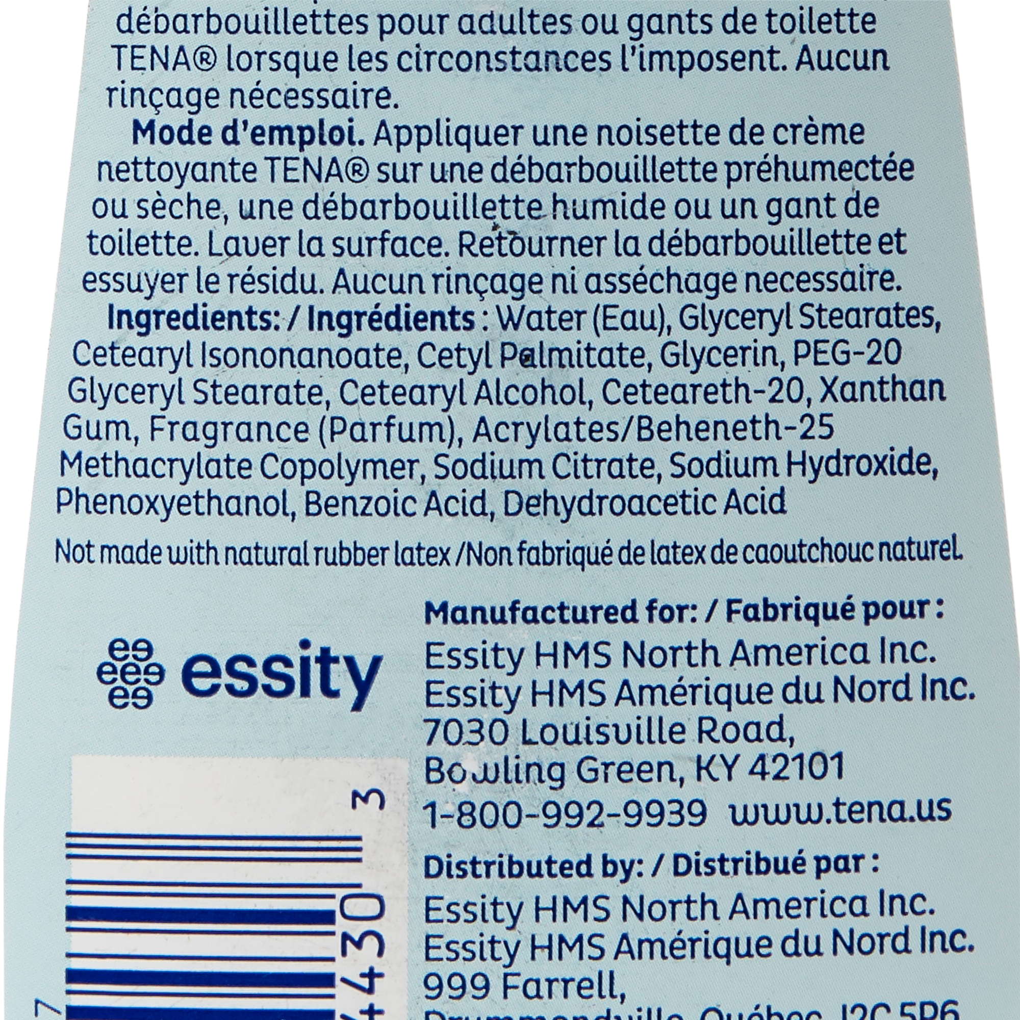 TENA ProSkin Cleansing Cream Rinse-Free Body Wash 64430 by Essity HMS North America
