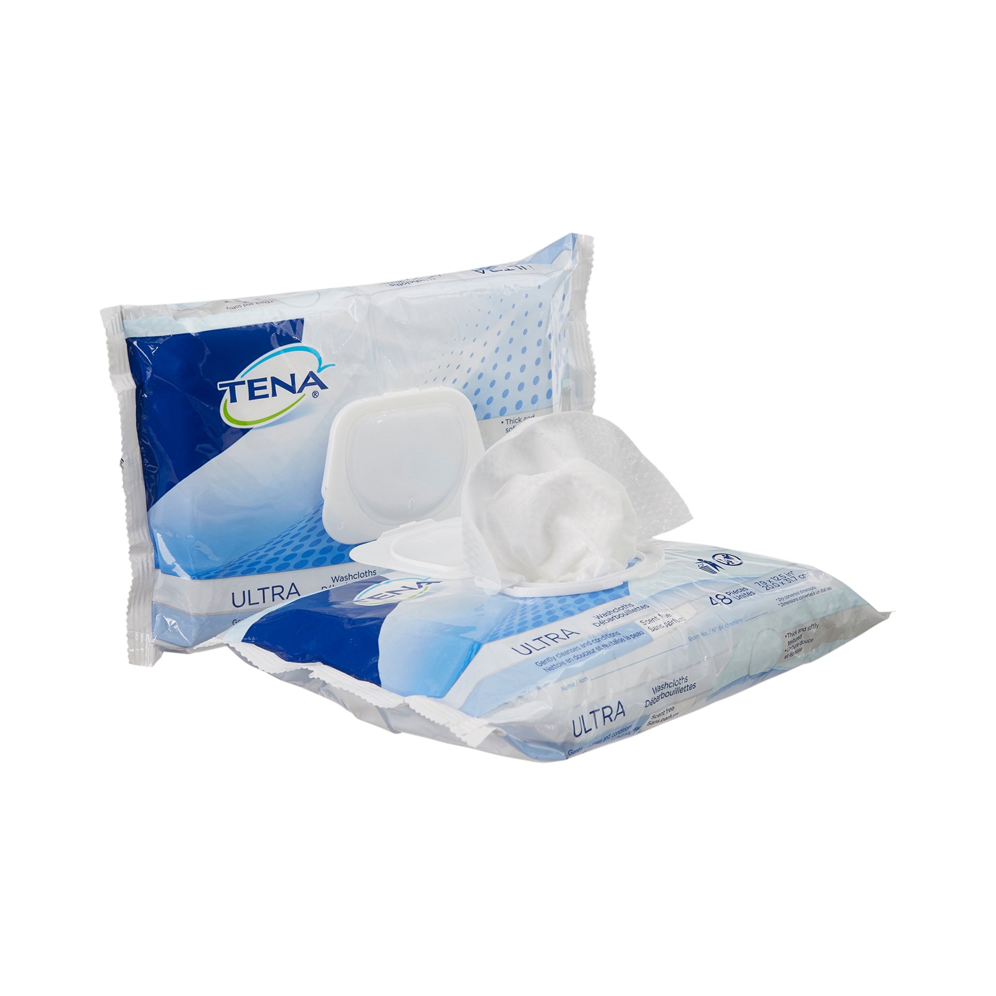 Essity HMS North America Inc 65722 - Tena ProSkin™ Ultra Personal Cleansing Wipe - 48/Pack, 576/Case