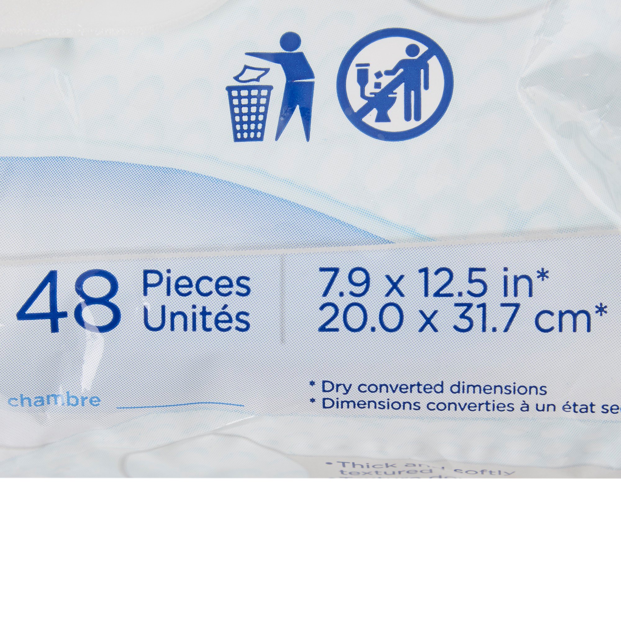Essity HMS North America Inc 65722 - Tena ProSkin™ Ultra Personal Cleansing Wipe - 48/Pack, 576/Case