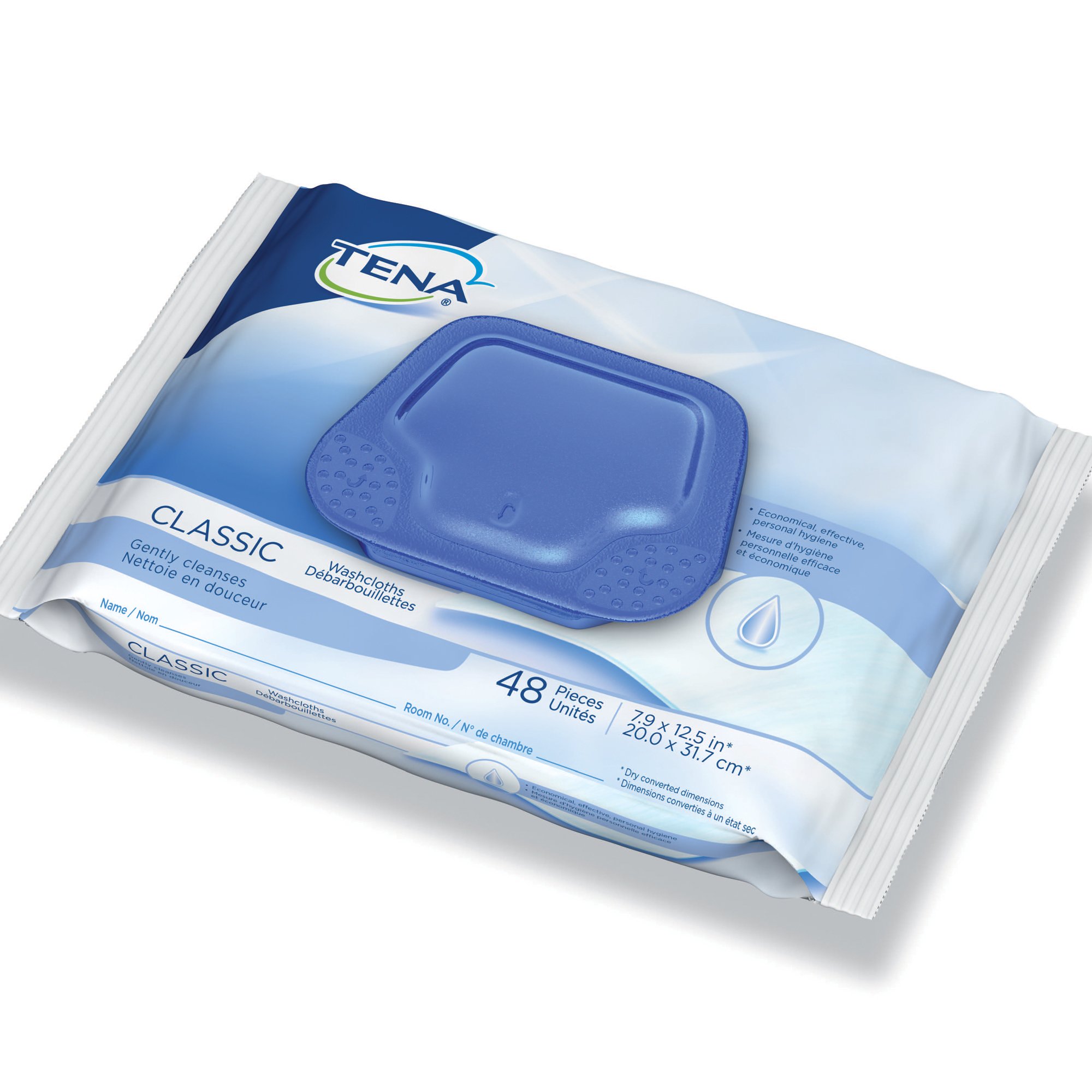 Essity HMS North America Inc - 65724 Tena® Classic Disposable Personal Cleansing Wipe