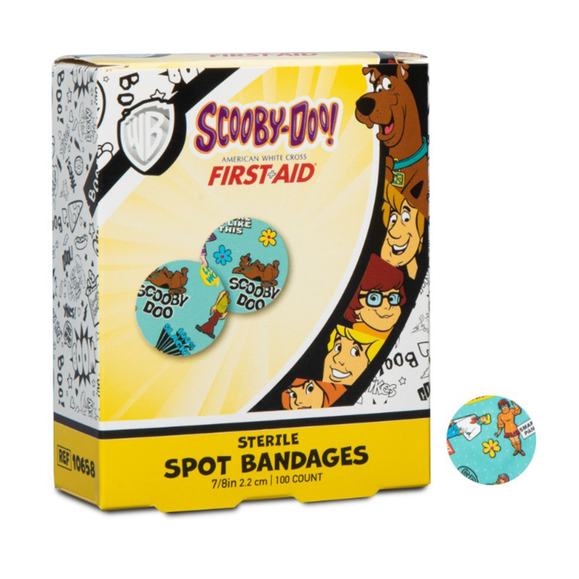 Dukal - 10658 American® White Cross Stat Strip® Scooby-Doo Adhesive Spot Bandage