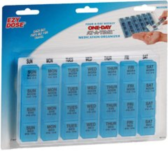 Apothecary Products - 67124 One-Day-At-A-Time® 7 Day Four Dose Pill Organizer