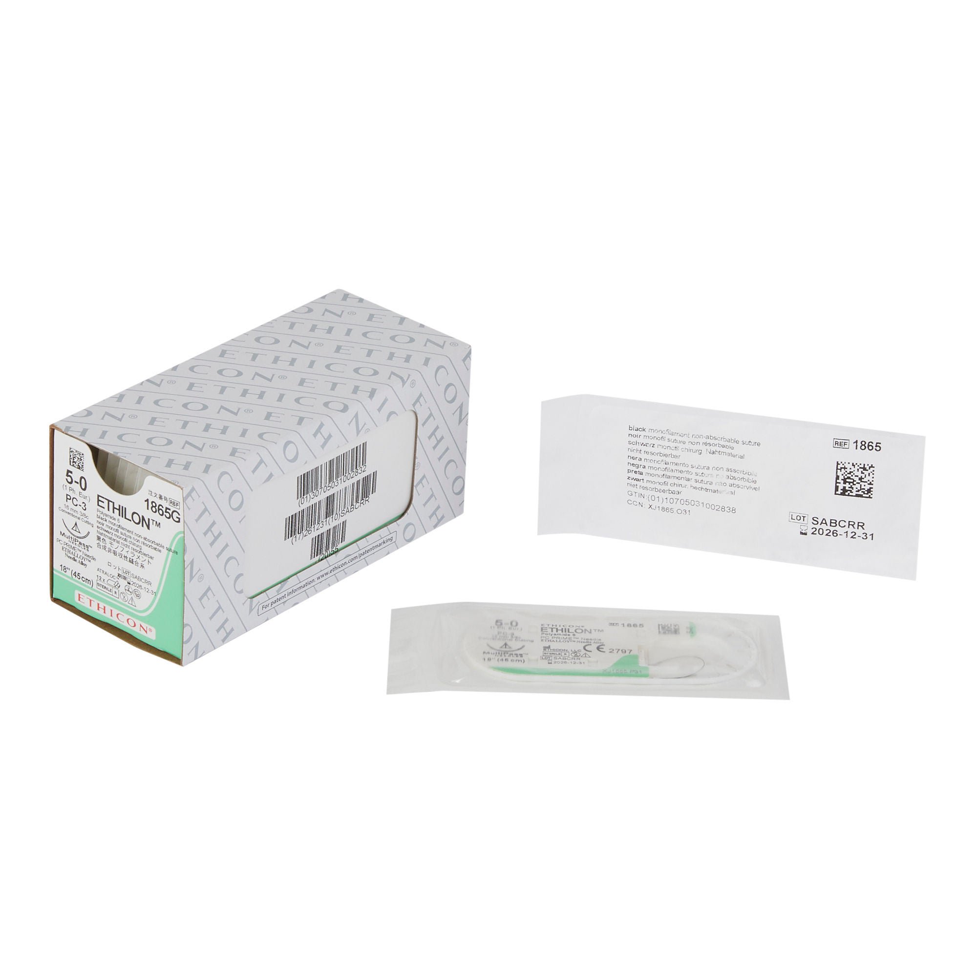 J & J Healthcare Systems - 1865G Ethilon™ Suture with Needle