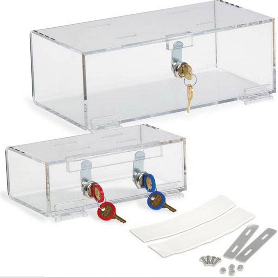 Market Lab Inc - 4613 Single Medical Lock Box Small Acrylic Clear 2.875 X 4.5 X 8.325 Inch