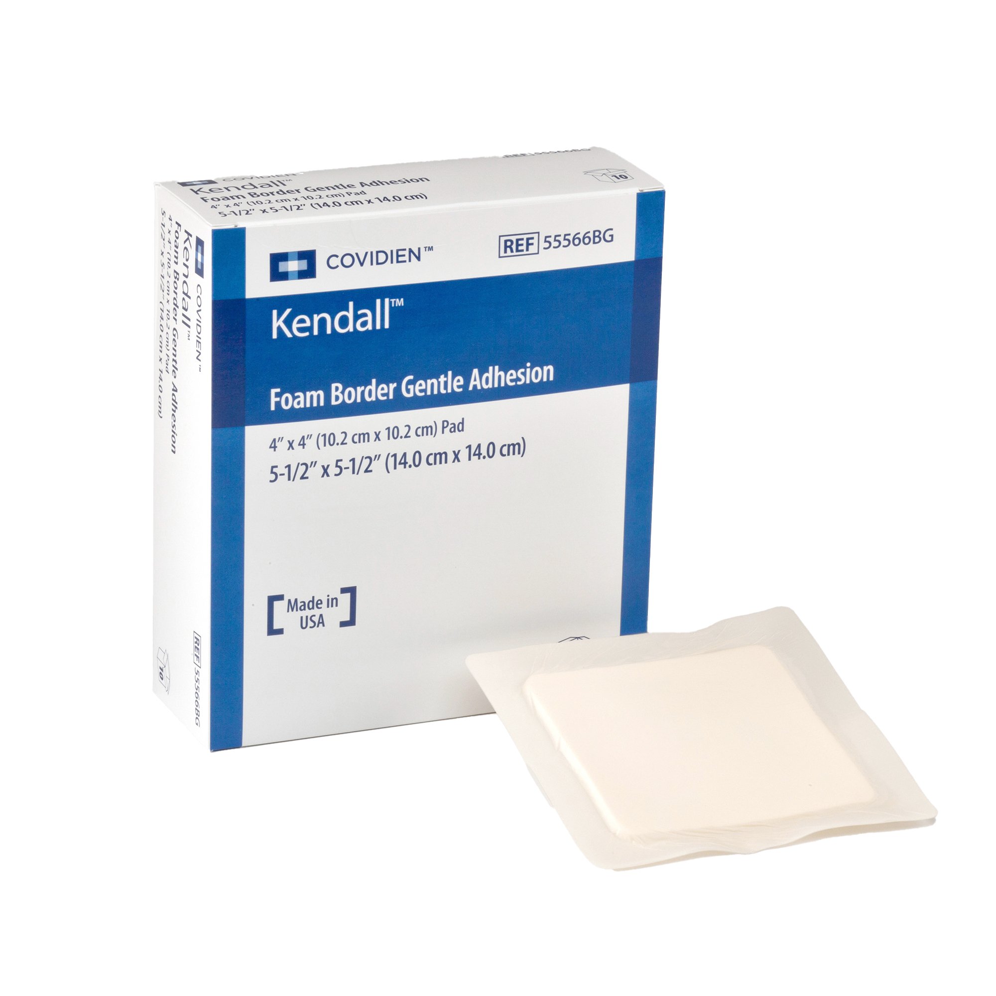 Cardinal - 55566BG Kendall™ Gentle Bordered Foam Dressing with Silicone Adhesive