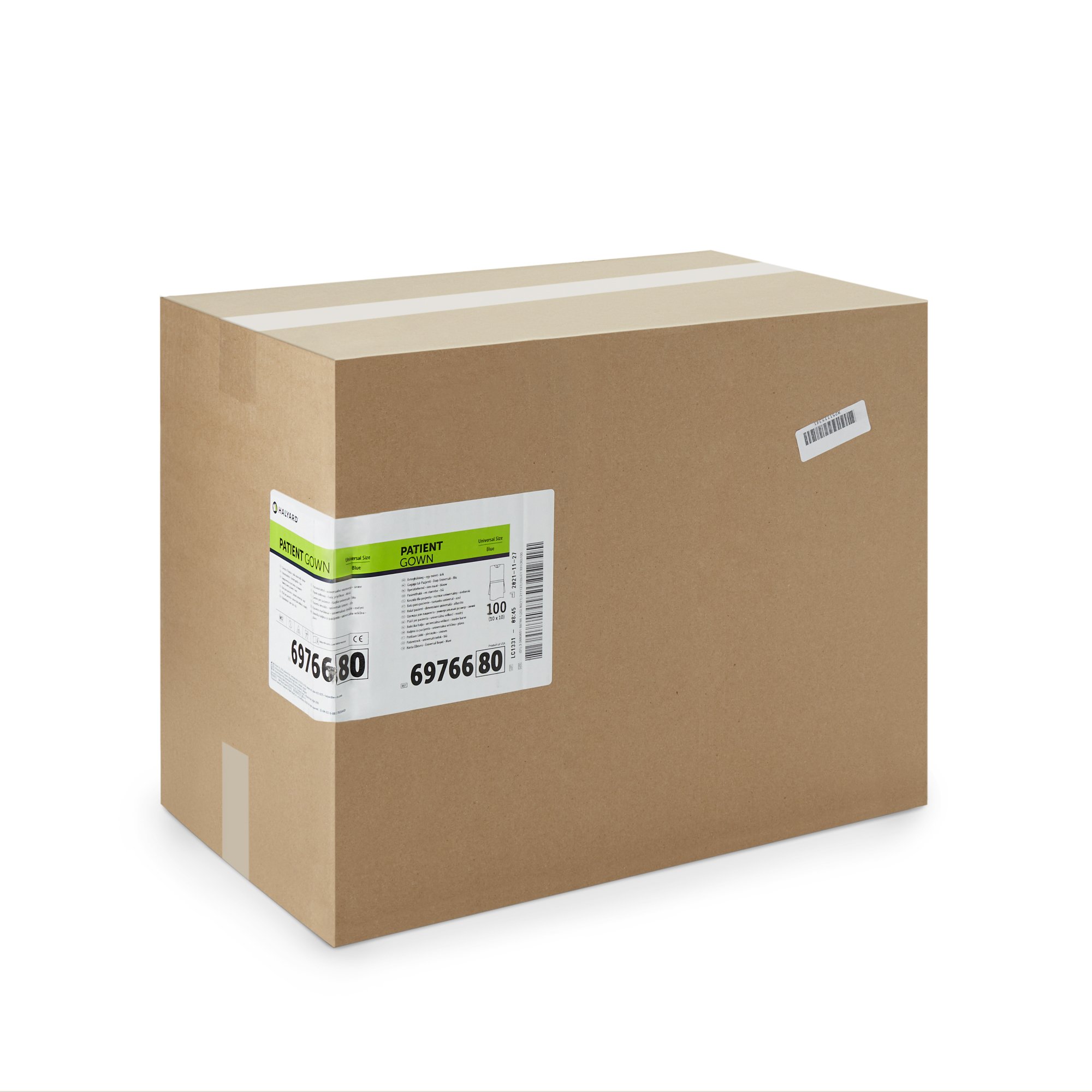 O&M Halyard Inc 69766 - Halyard Patient Exam Gown - 10/Box, 100/Case