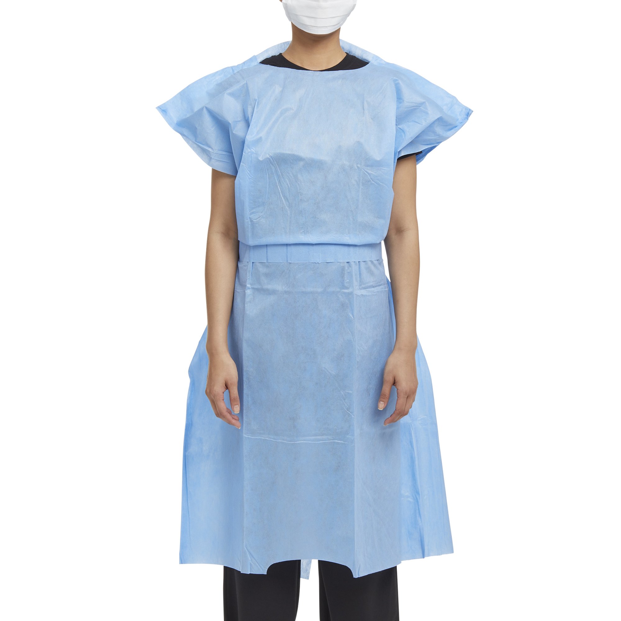 O&M Halyard Inc 69766 - Halyard Patient Exam Gown - 10/Box, 100/Case