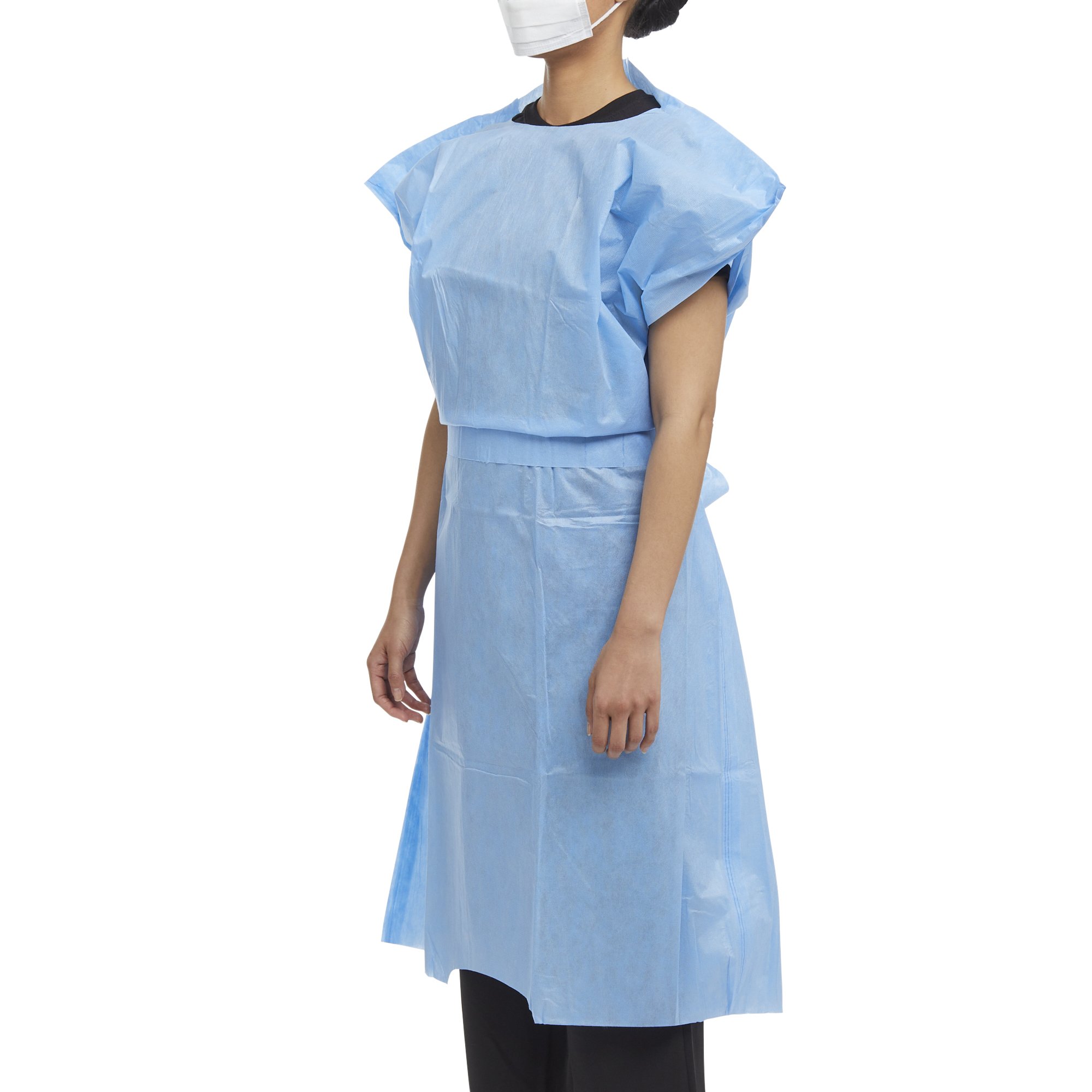 O&M Halyard Inc 69766 - Halyard Patient Exam Gown - 10/Box, 100/Case